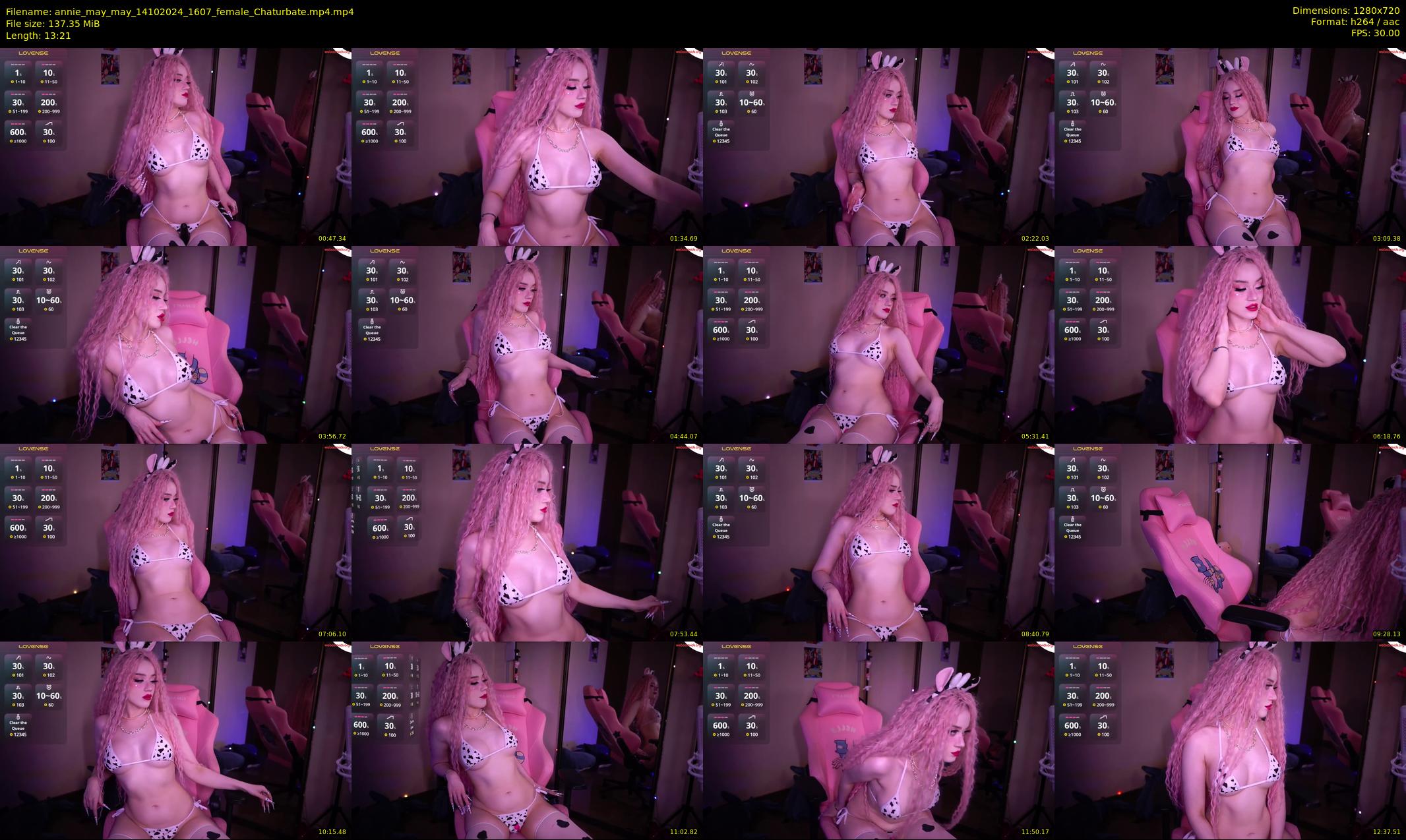 annie_may_may — 14 minute Chaturbate female cam show recording, 720p, Oct 14, 2024