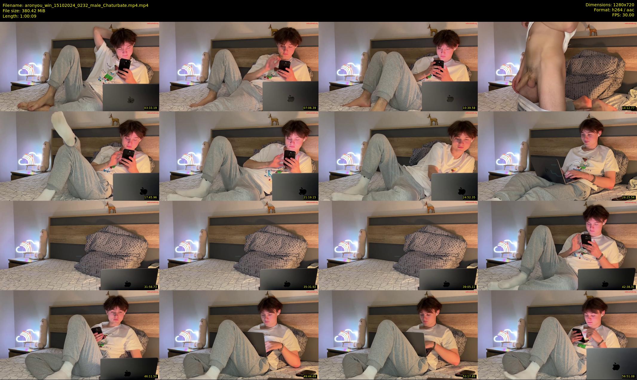 aronyou_win — 61 minute Chaturbate male cam show recording, 720p, Oct 15, 2024