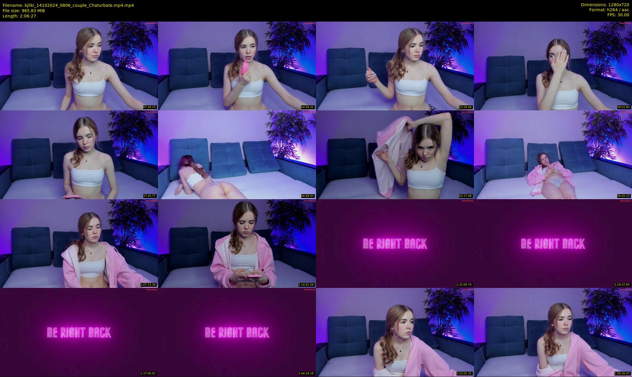 bjliki — 127 minute Chaturbate couple cam show recording, 720p, Oct 14, 2024