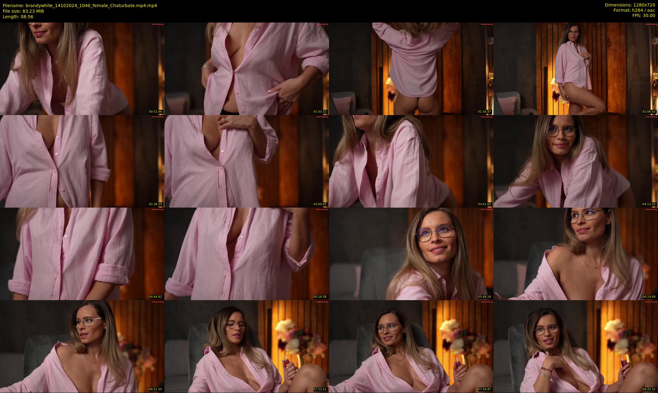 brandywhite — 9 minute Chaturbate female cam show recording, 720p, Oct 14, 2024