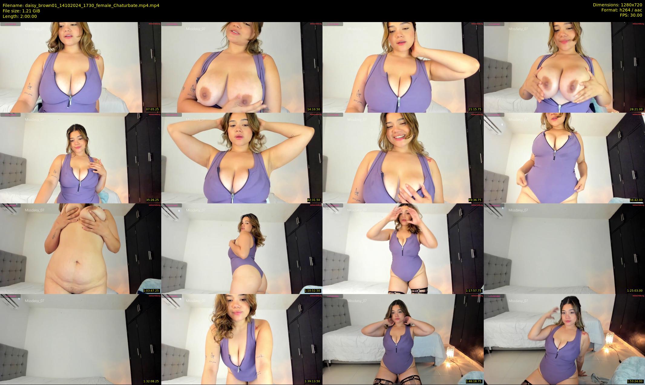 daisy_brown01 — 120 minute Chaturbate female cam show recording, 720p, Oct 14, 2024