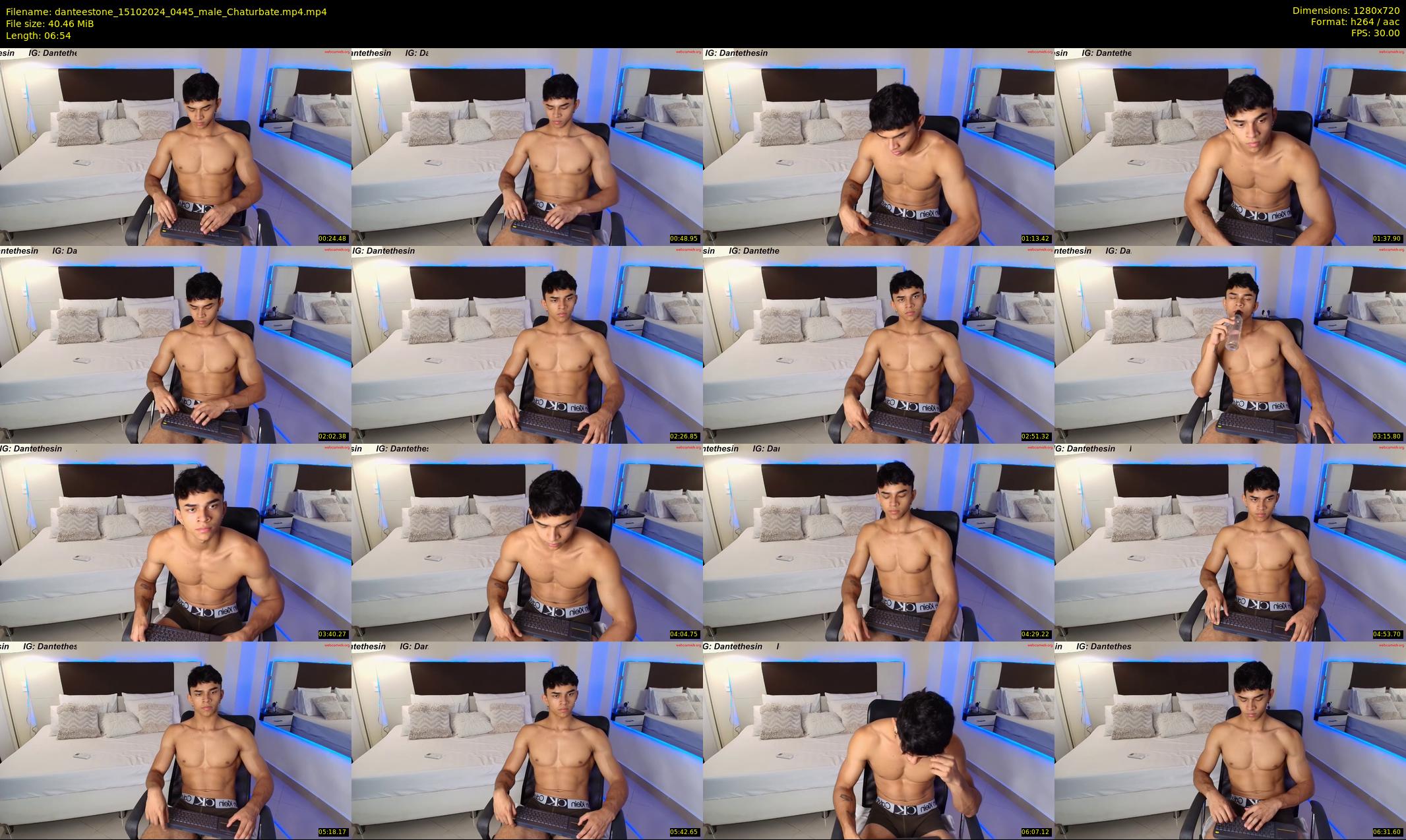 danteestone — 7 minute Chaturbate male cam show recording, 720p, Oct 15, 2024
