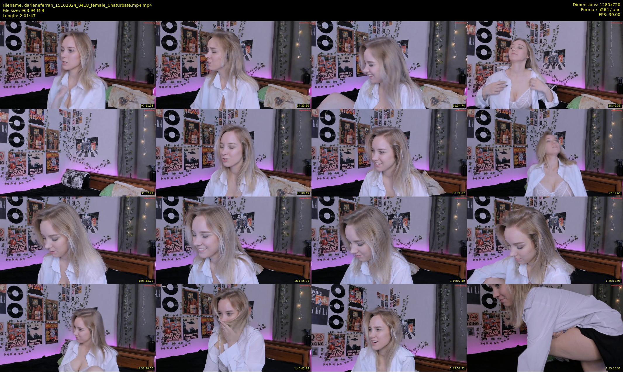 darleneferran — 122 minute Chaturbate female cam show recording, 720p, Oct 15, 2024