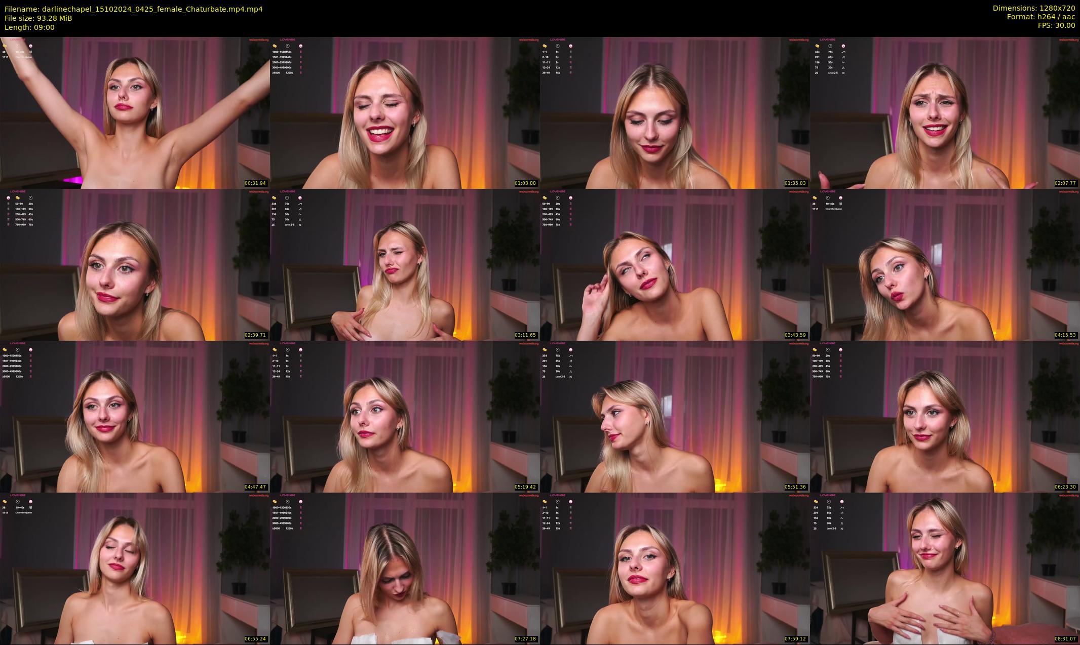darlinechapel — 9 minute Chaturbate female cam show recording, 720p, Oct 15, 2024