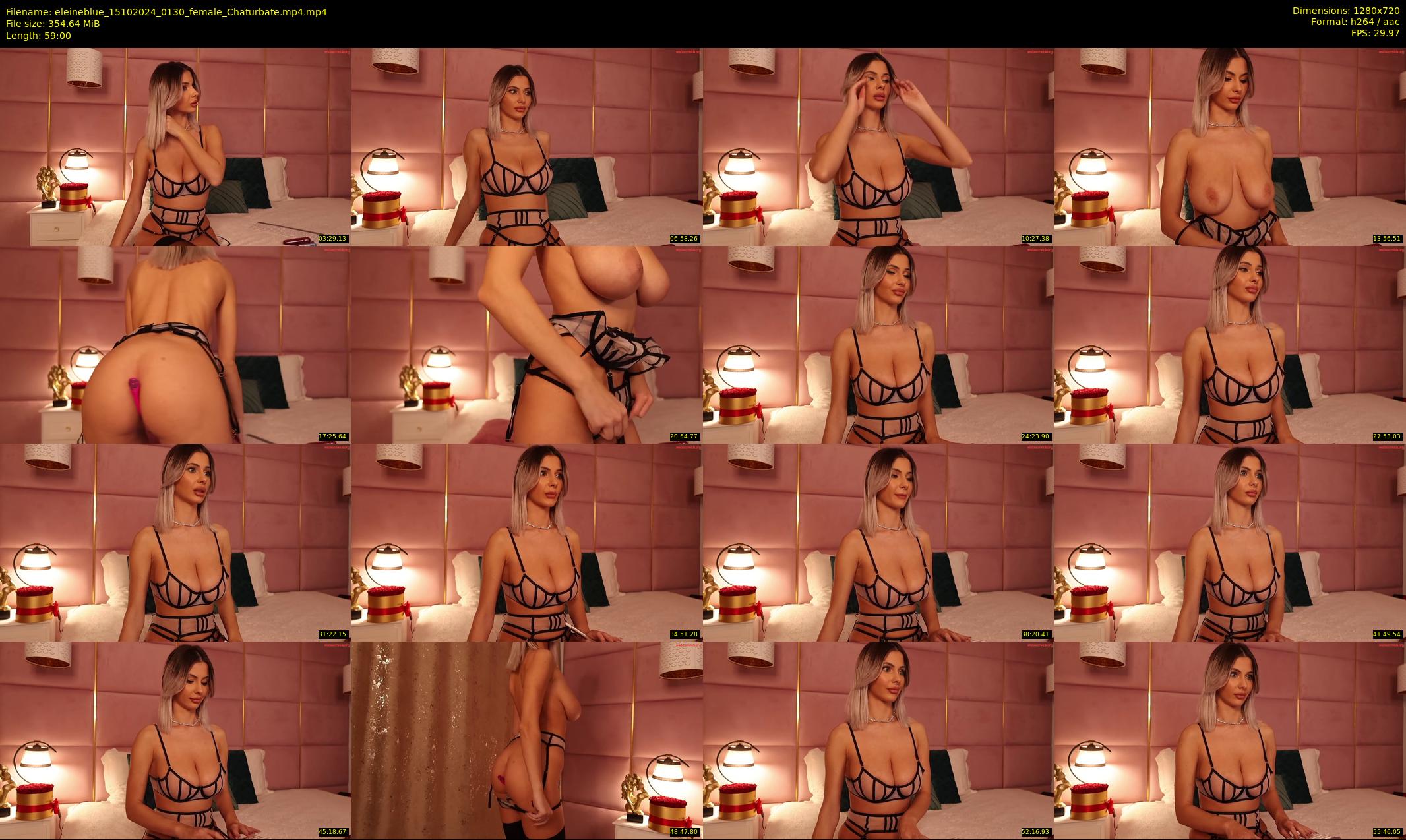 eleineblue — 59 minute Chaturbate female cam show recording, 720p, Oct 15, 2024