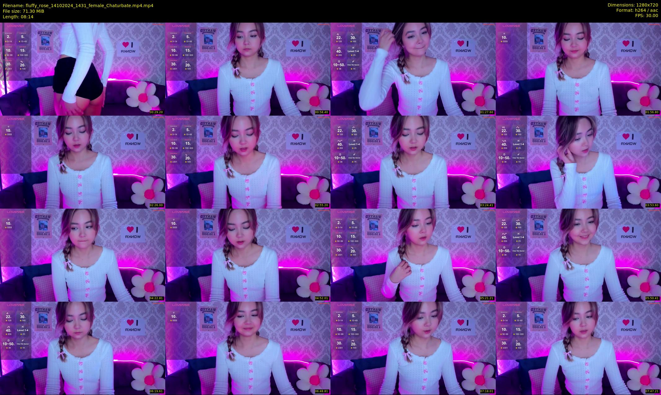 fluffy_rose — 9 minute Chaturbate female cam show recording, 720p, Oct 14, 2024