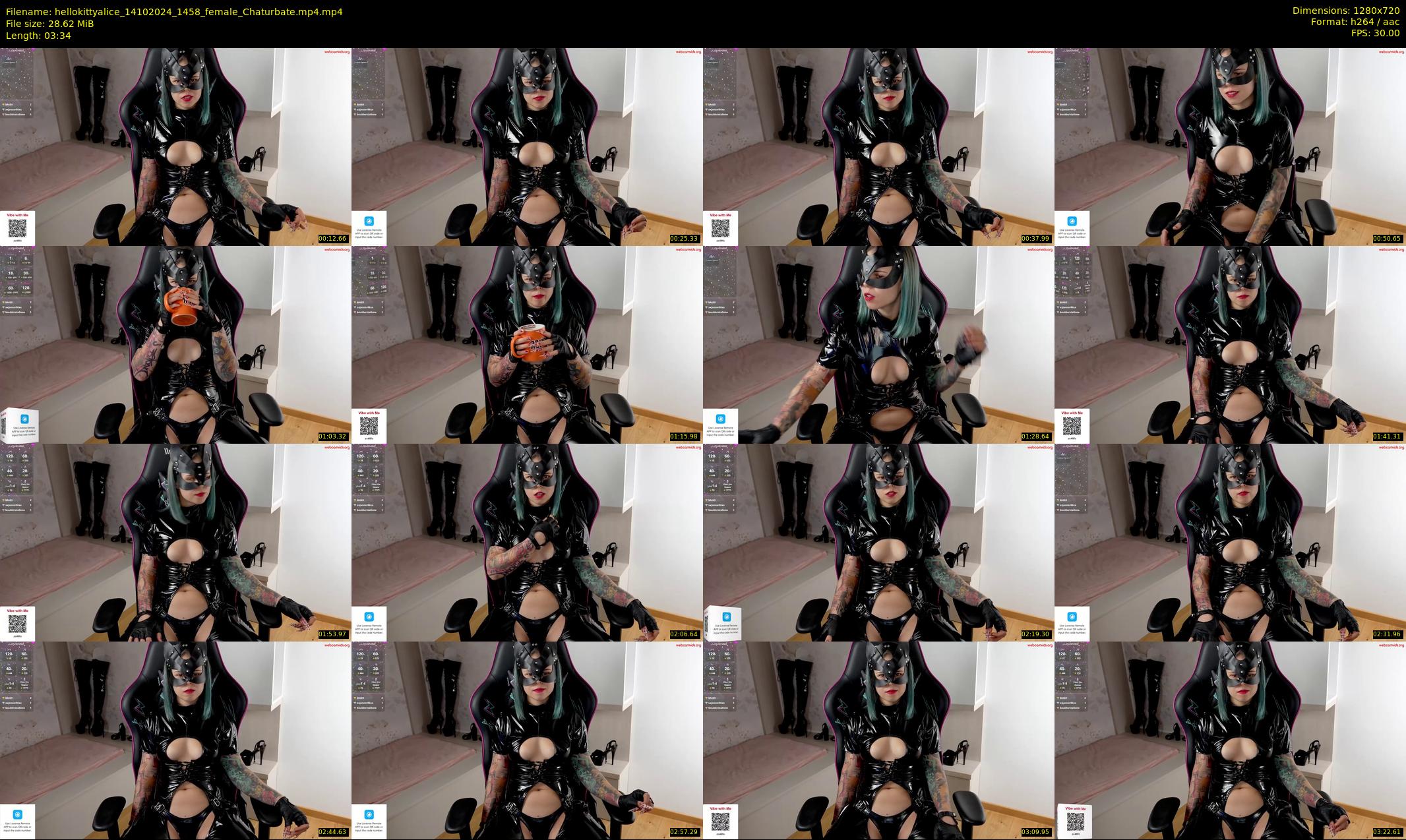 hellokittyalice — 4 minute Chaturbate female cam show recording, 720p, Oct 14, 2024
