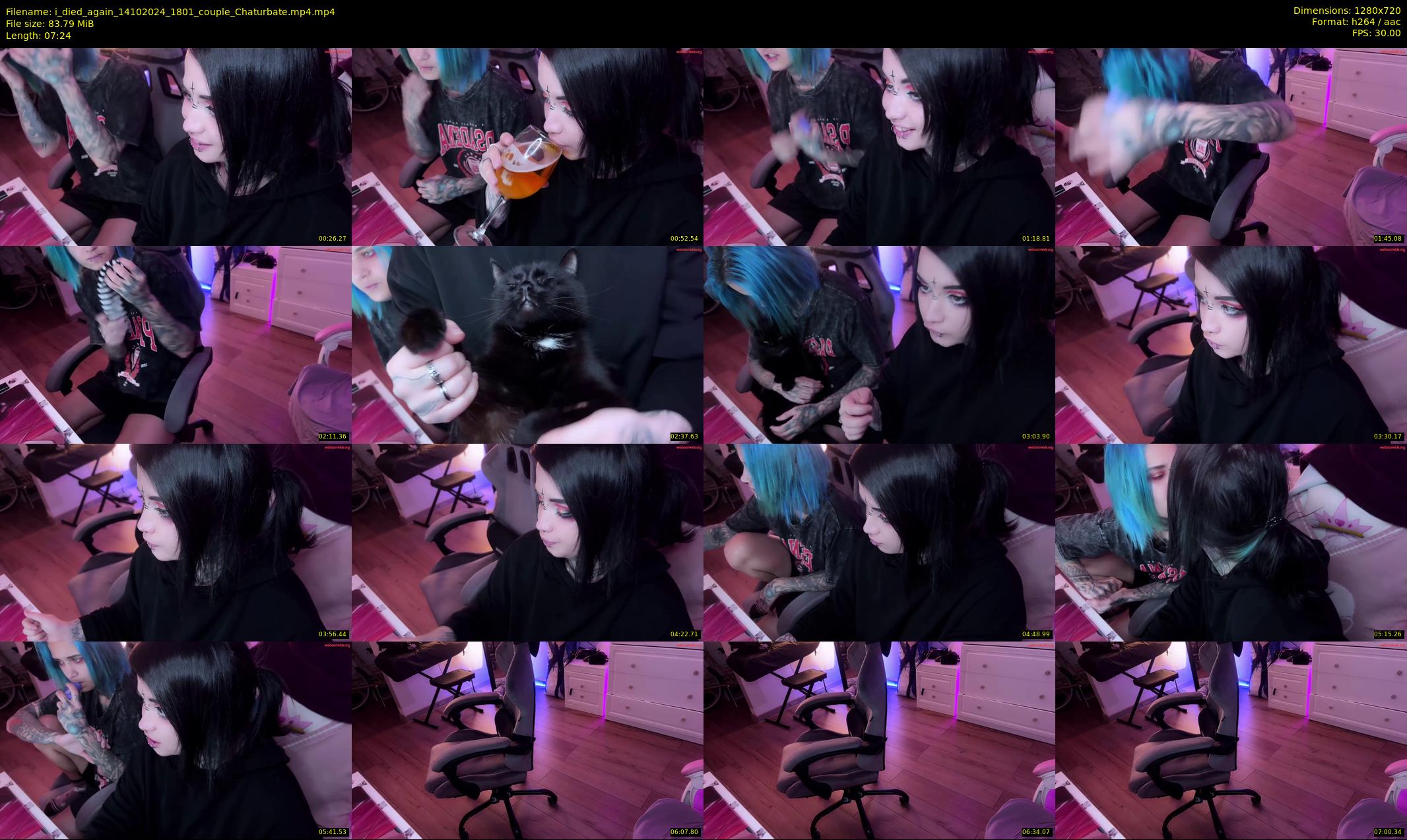i_died_again — 8 minute Chaturbate female cam show recording, 720p, Oct 14, 2024
