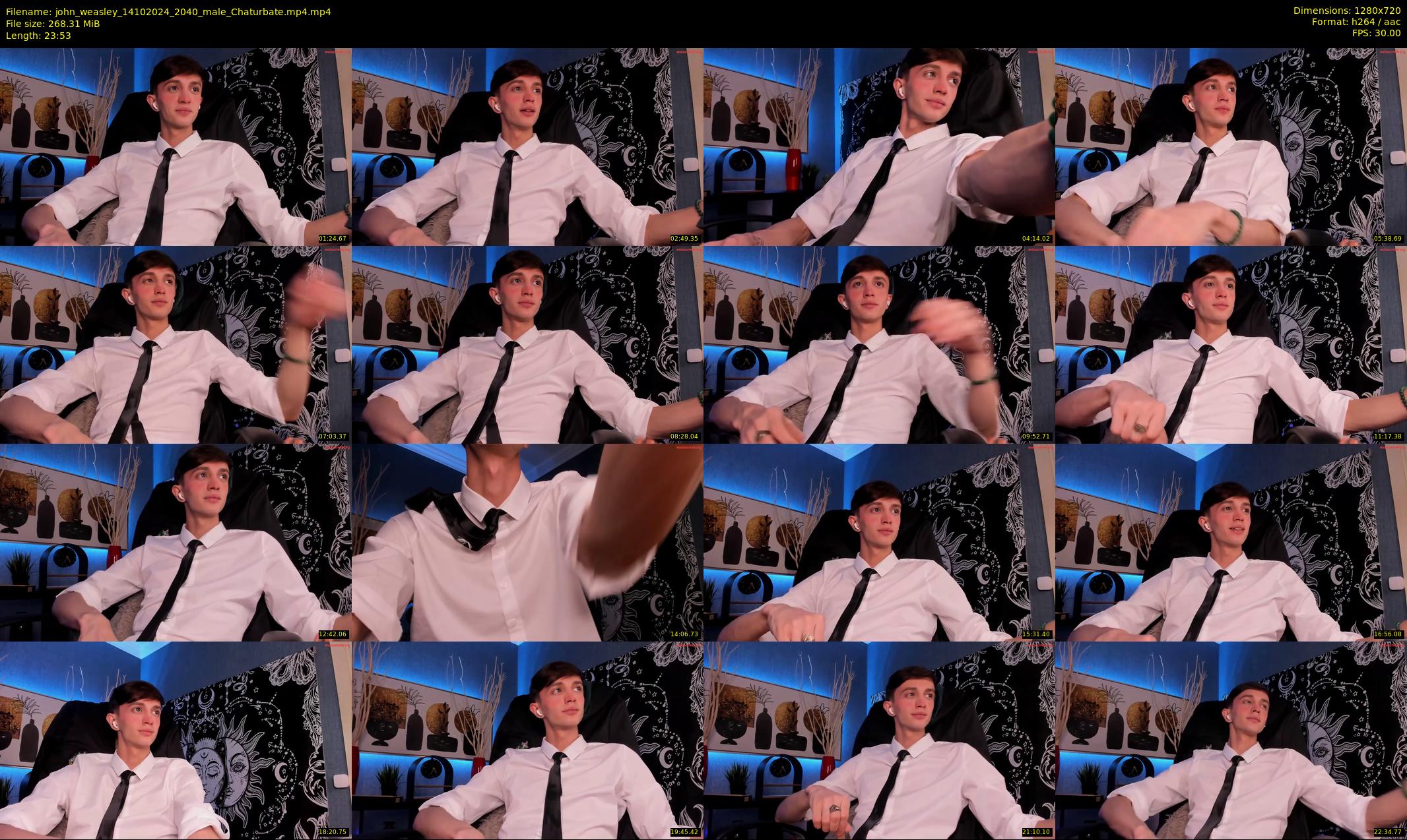john_weasley — 24 minute Chaturbate male cam show recording, 720p, Oct 14, 2024