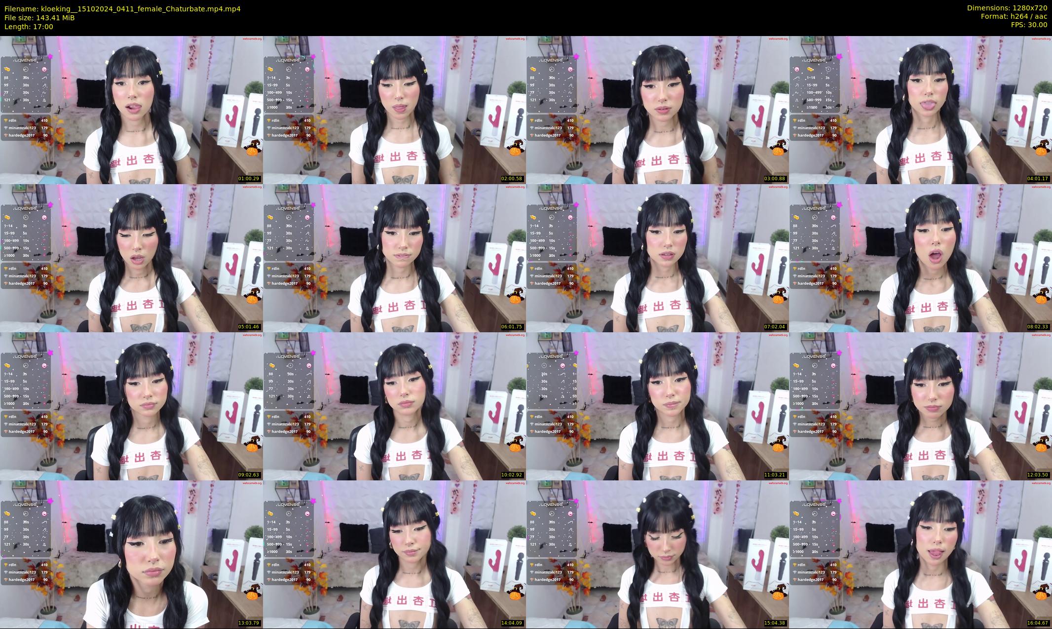 kloeking_ — 17 minute Chaturbate female cam show recording, 720p, Oct 15, 2024