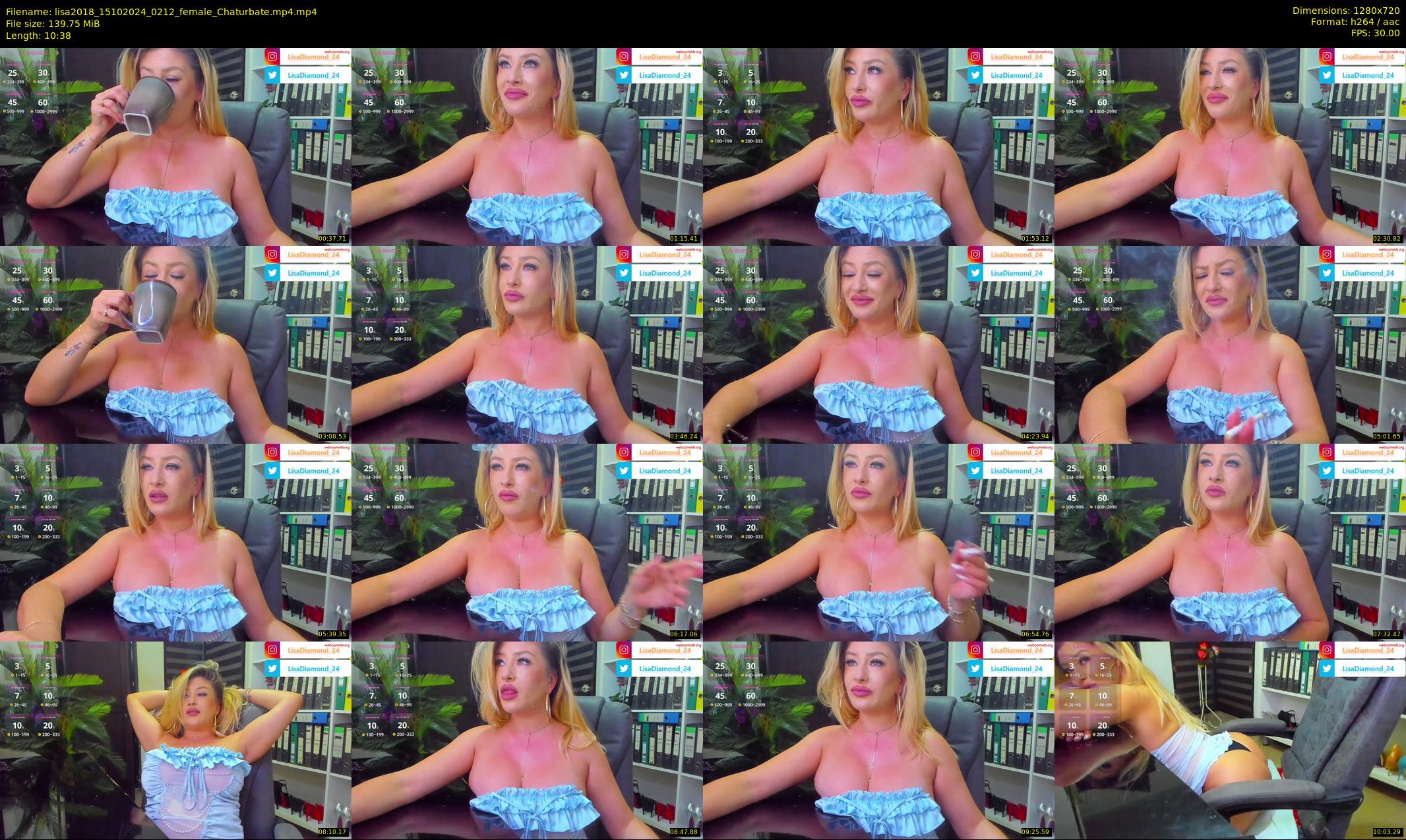 lisa2018 — 11 minute Chaturbate female cam show recording, 720p, Oct 15, 2024