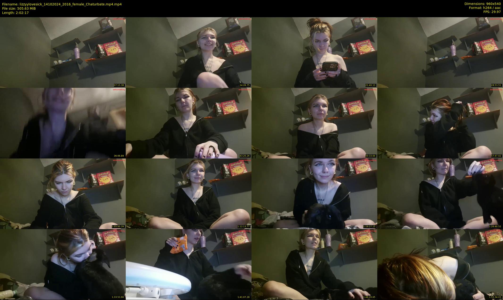 lizzyylovesick — 123 minute Chaturbate female cam show recording, 480p, Oct 14, 2024