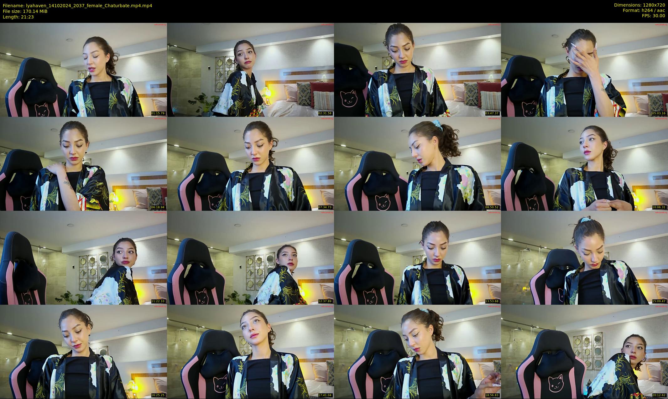 lyahaven — 22 minute Chaturbate female cam show recording, 720p, Oct 14, 2024