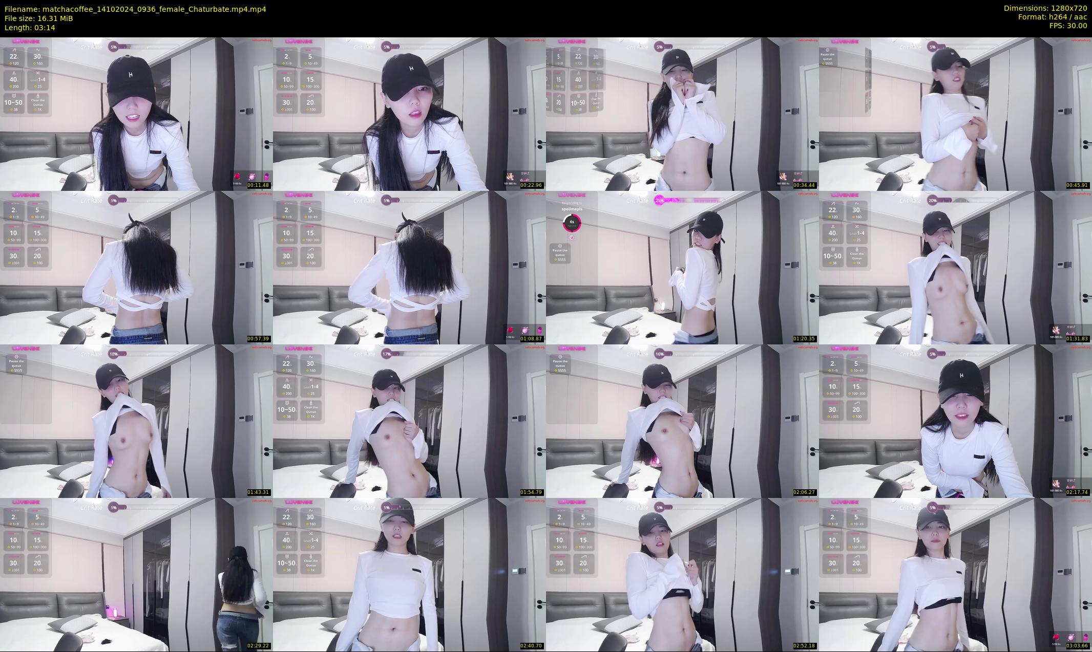 matchacoffee — 4 minute Chaturbate female cam show recording, 720p, Oct 14, 2024