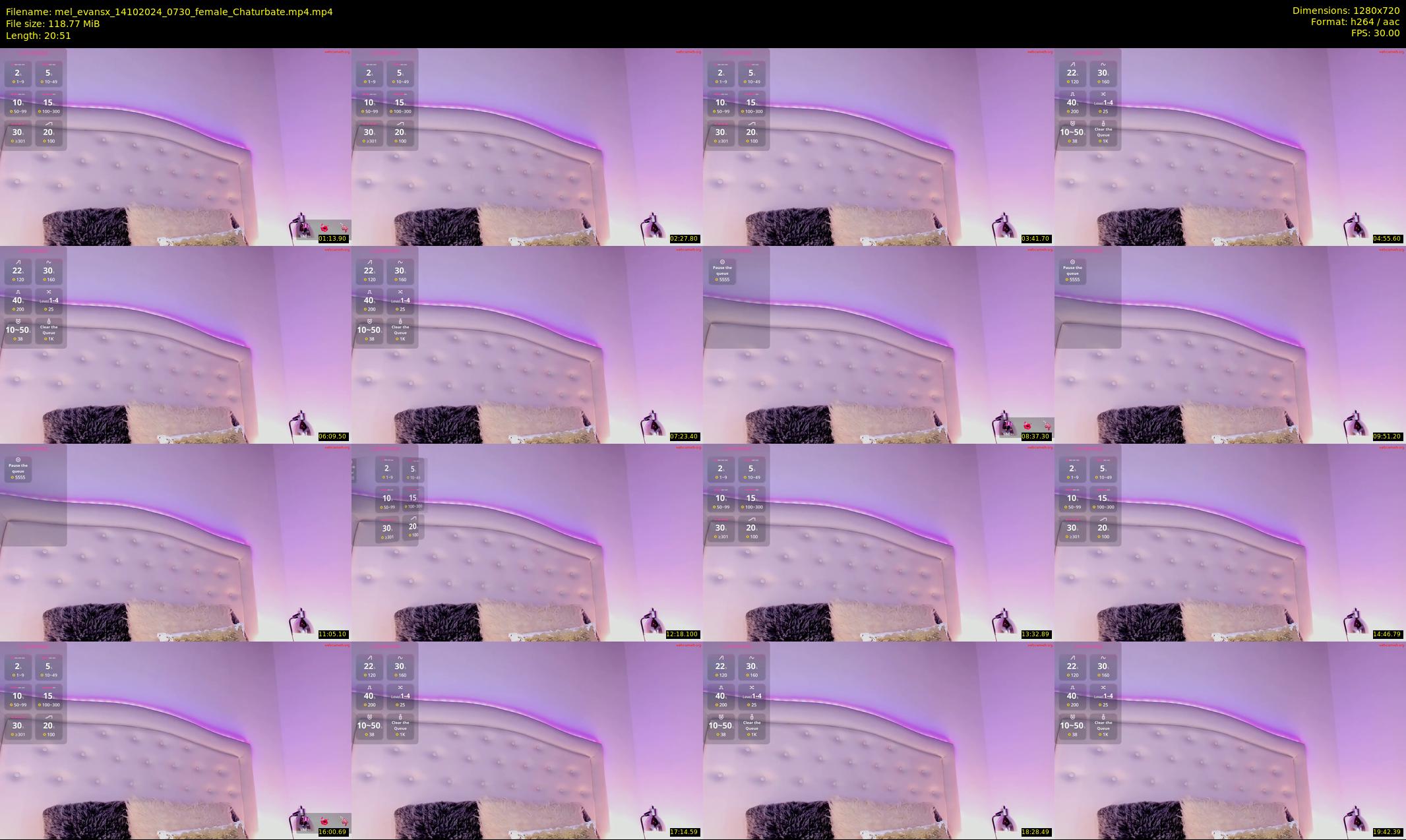 mel_evansx — 21 minute Chaturbate female cam show recording, 720p, Oct 14, 2024