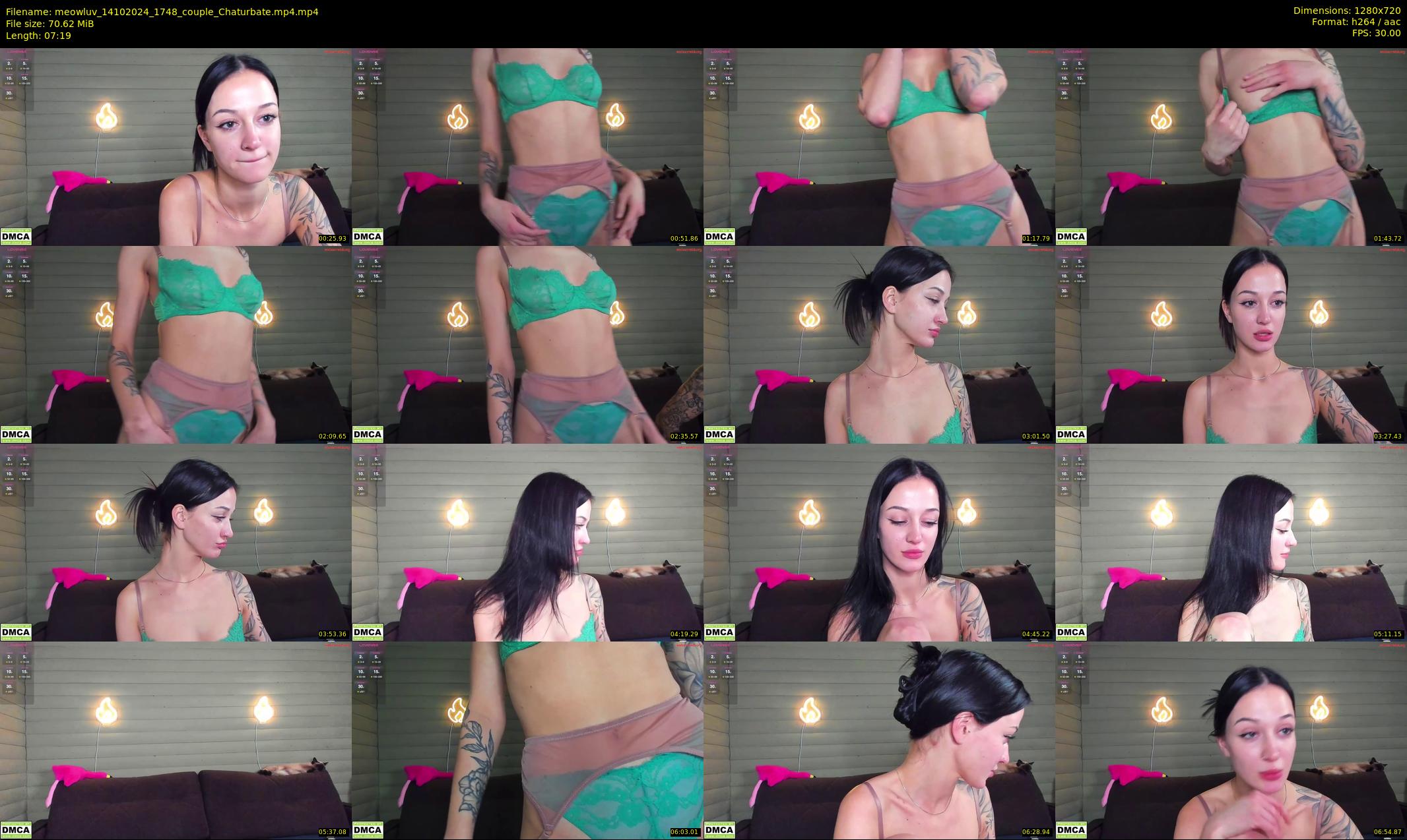 meowluv — 8 minute Chaturbate couple cam show recording, 720p, Oct 14, 2024
