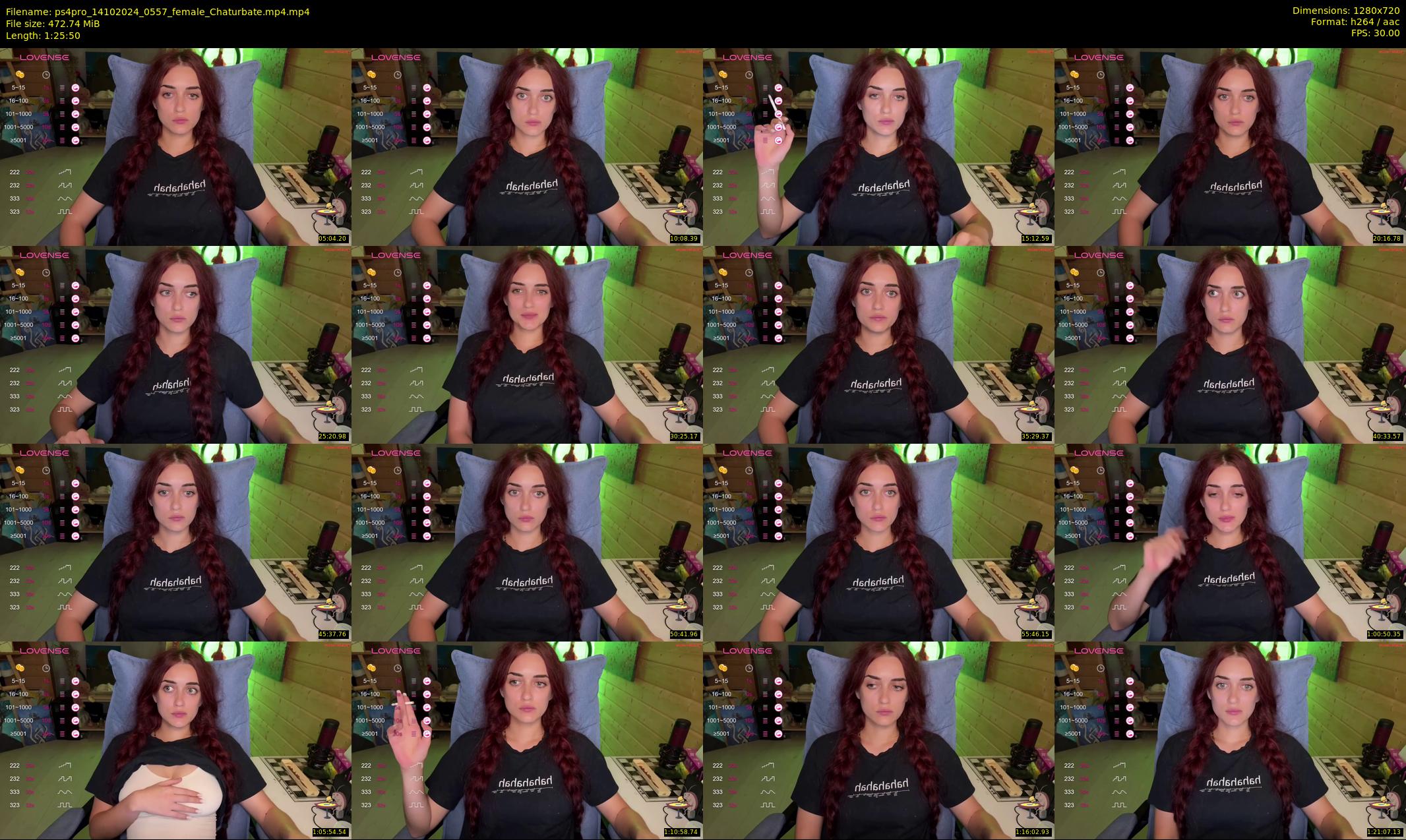 ps4pro — 86 minute Chaturbate female cam show recording, 720p, Oct 14, 2024