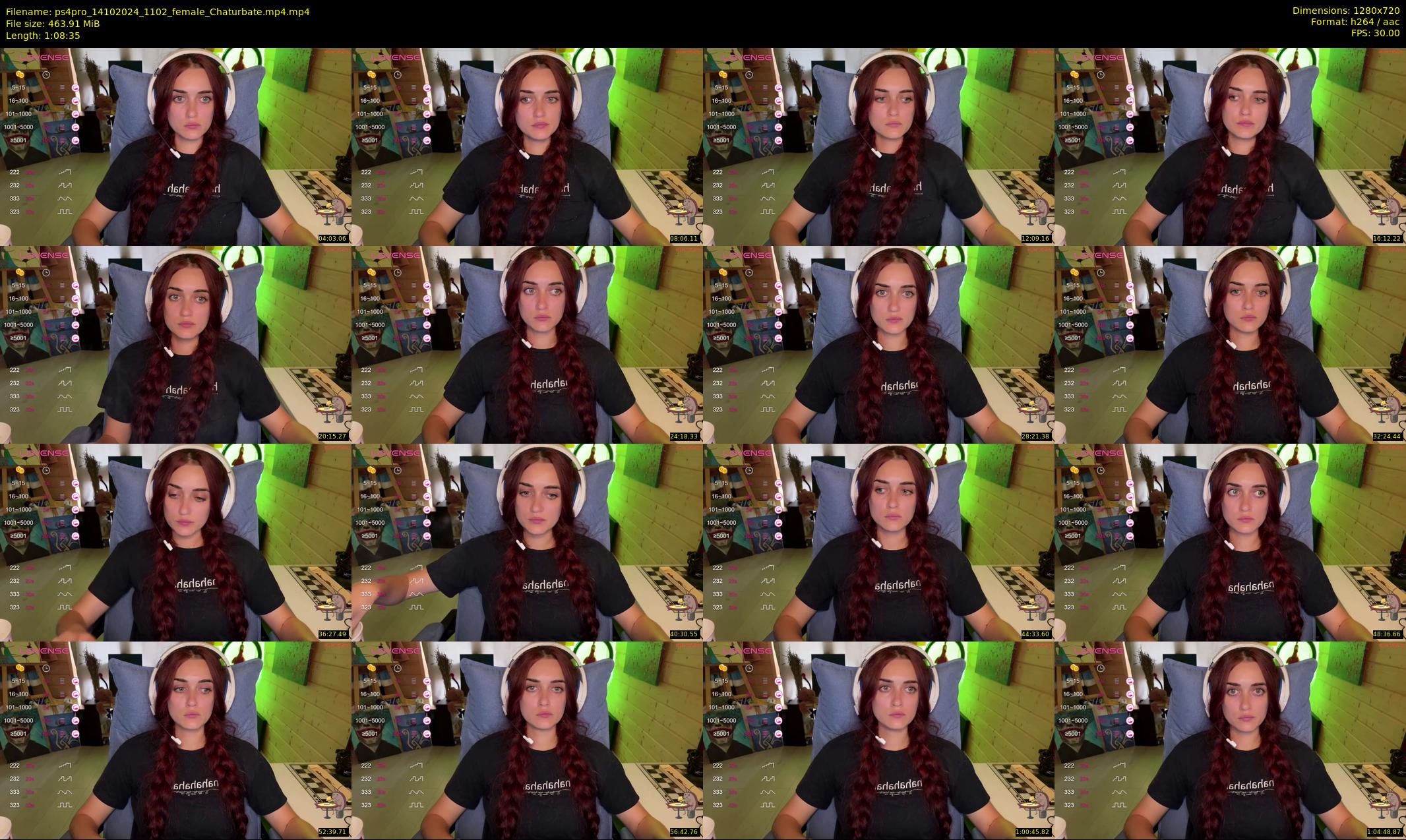 ps4pro — 69 minute Chaturbate female cam show recording, 720p, Oct 14, 2024