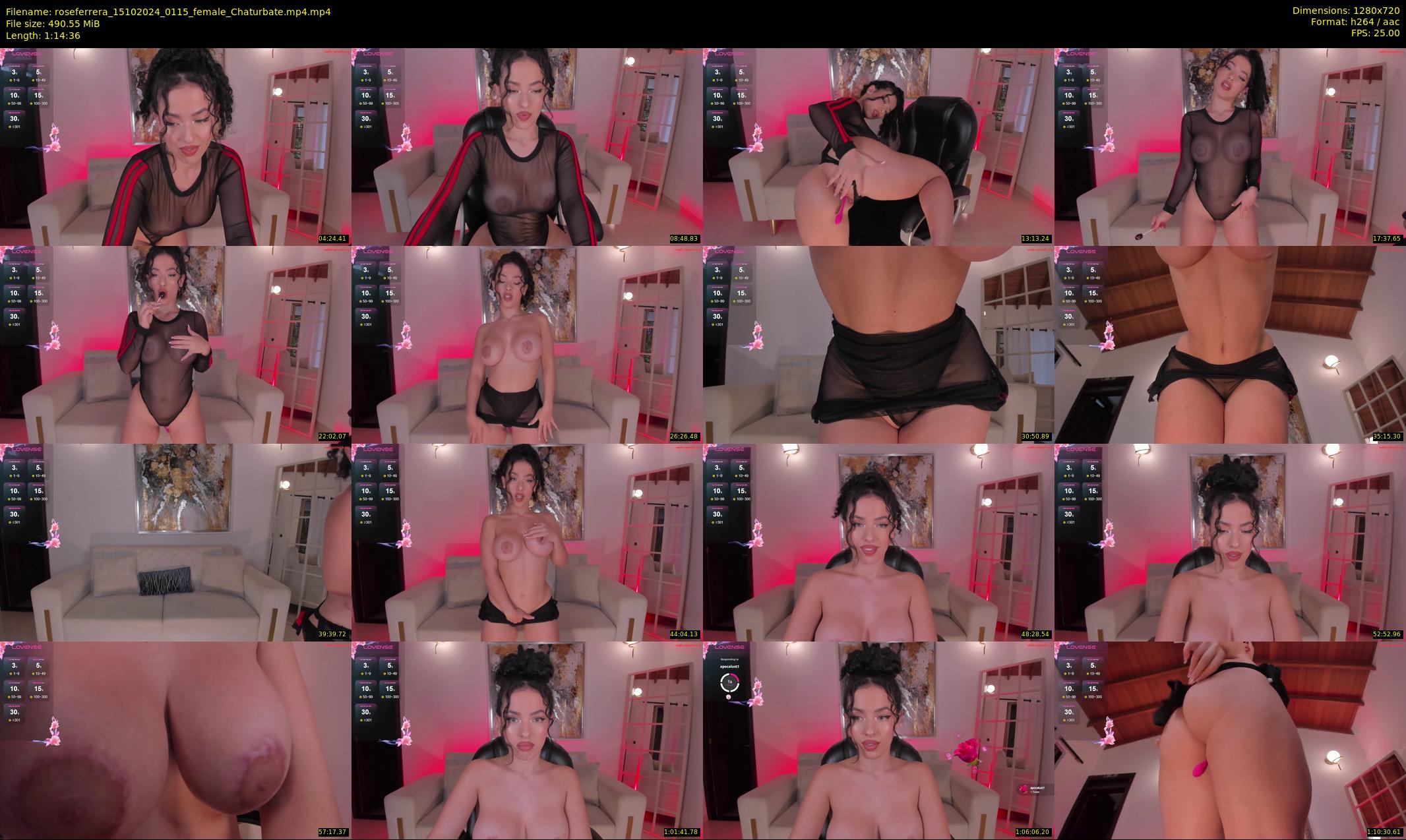 roseferrera — 75 minute Chaturbate female cam show recording, 720p, Oct 15, 2024
