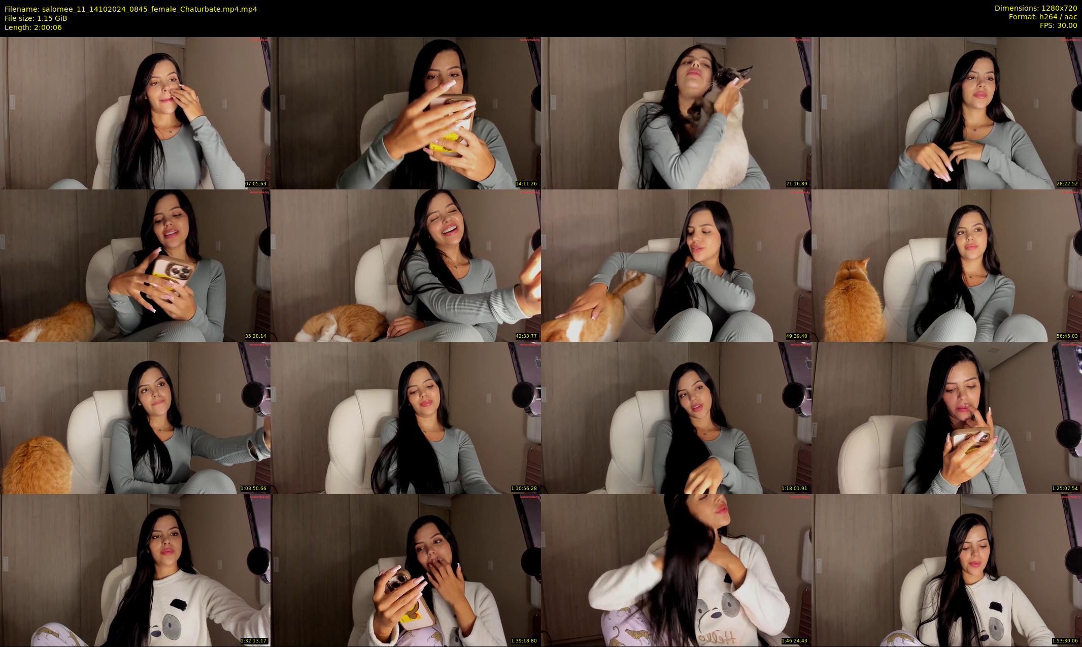 salomee_11 — 121 minute Chaturbate female cam show recording, 720p, Oct 14, 2024