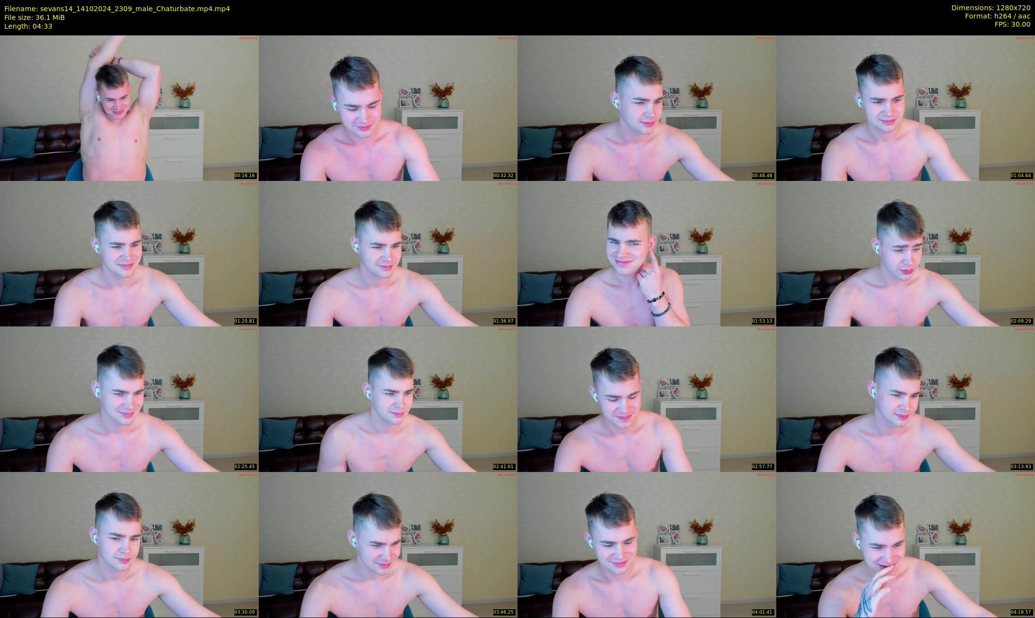 sevans14 — 5 minute Chaturbate male cam show recording, 720p, Oct 14, 2024