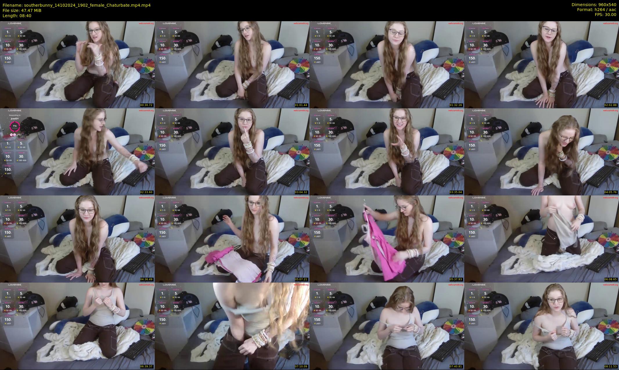 southerbunny — 9 minute Chaturbate female cam show recording, 480p, Oct 14, 2024