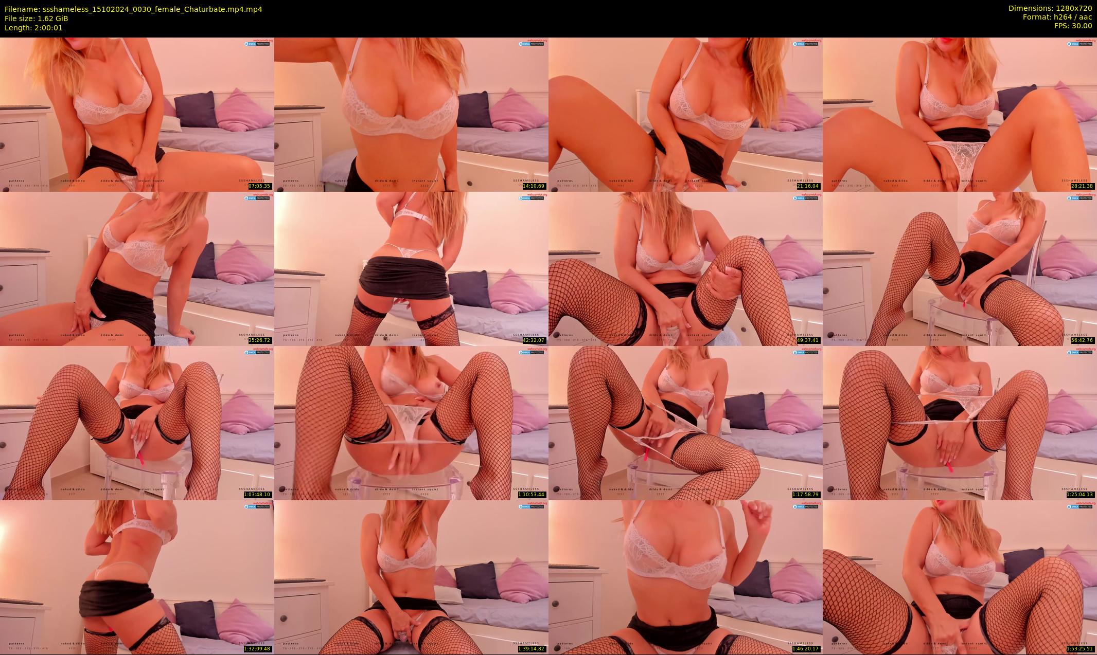 ssshameless — 121 minute Chaturbate female cam show recording, 720p, Oct 15, 2024