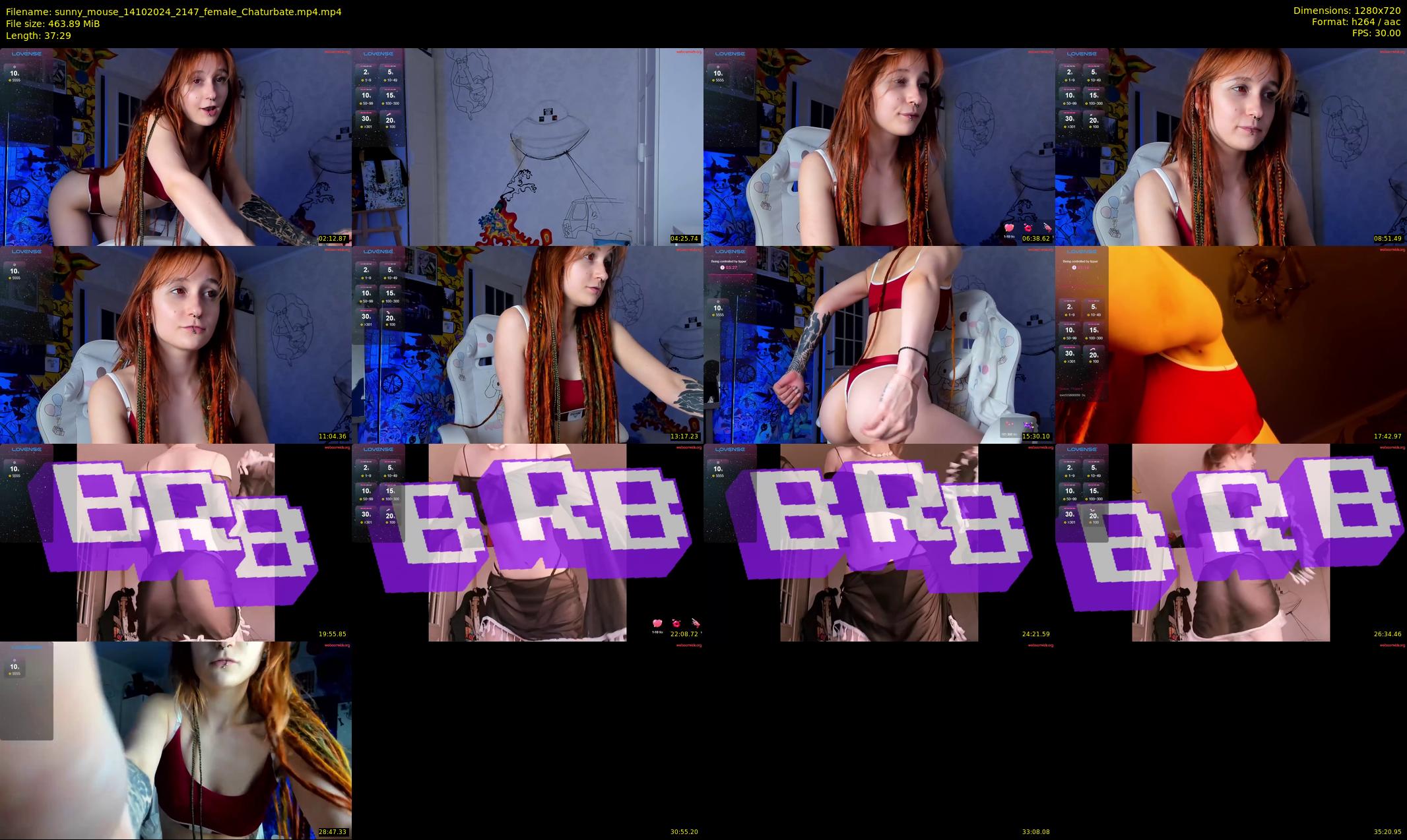 sunny_mouse — 38 minute Chaturbate female cam show recording, 720p, Oct 14, 2024