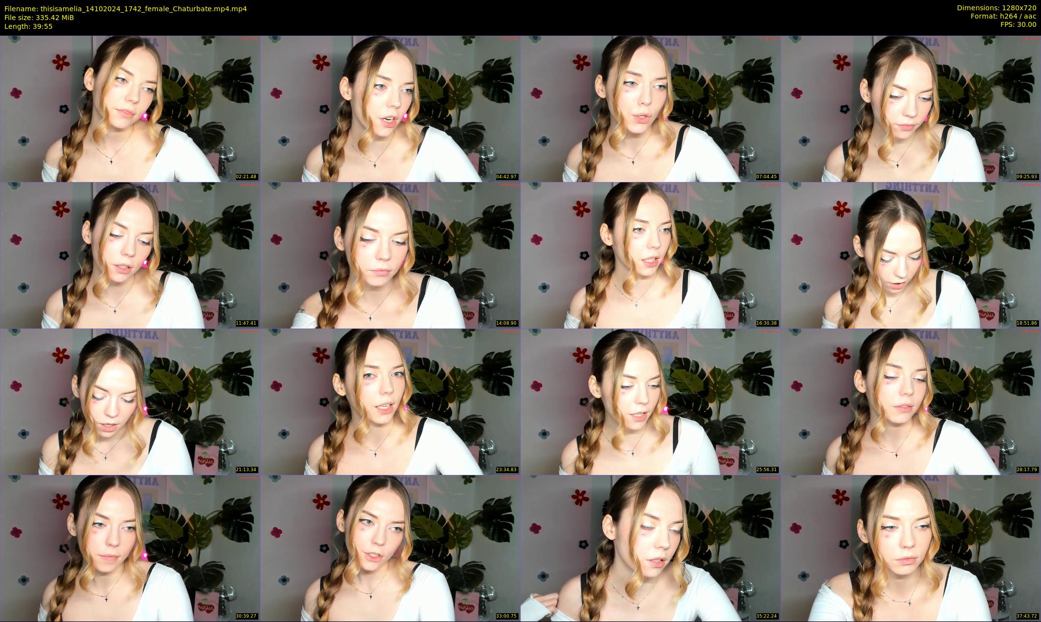 thisisamelia — 40 minute Chaturbate female cam show recording, 720p, Oct 14, 2024