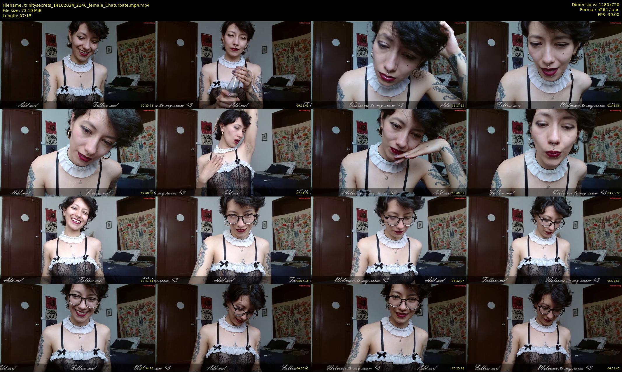 trinitysecrets — 8 minute Chaturbate female cam show recording, 720p, Oct 14, 2024