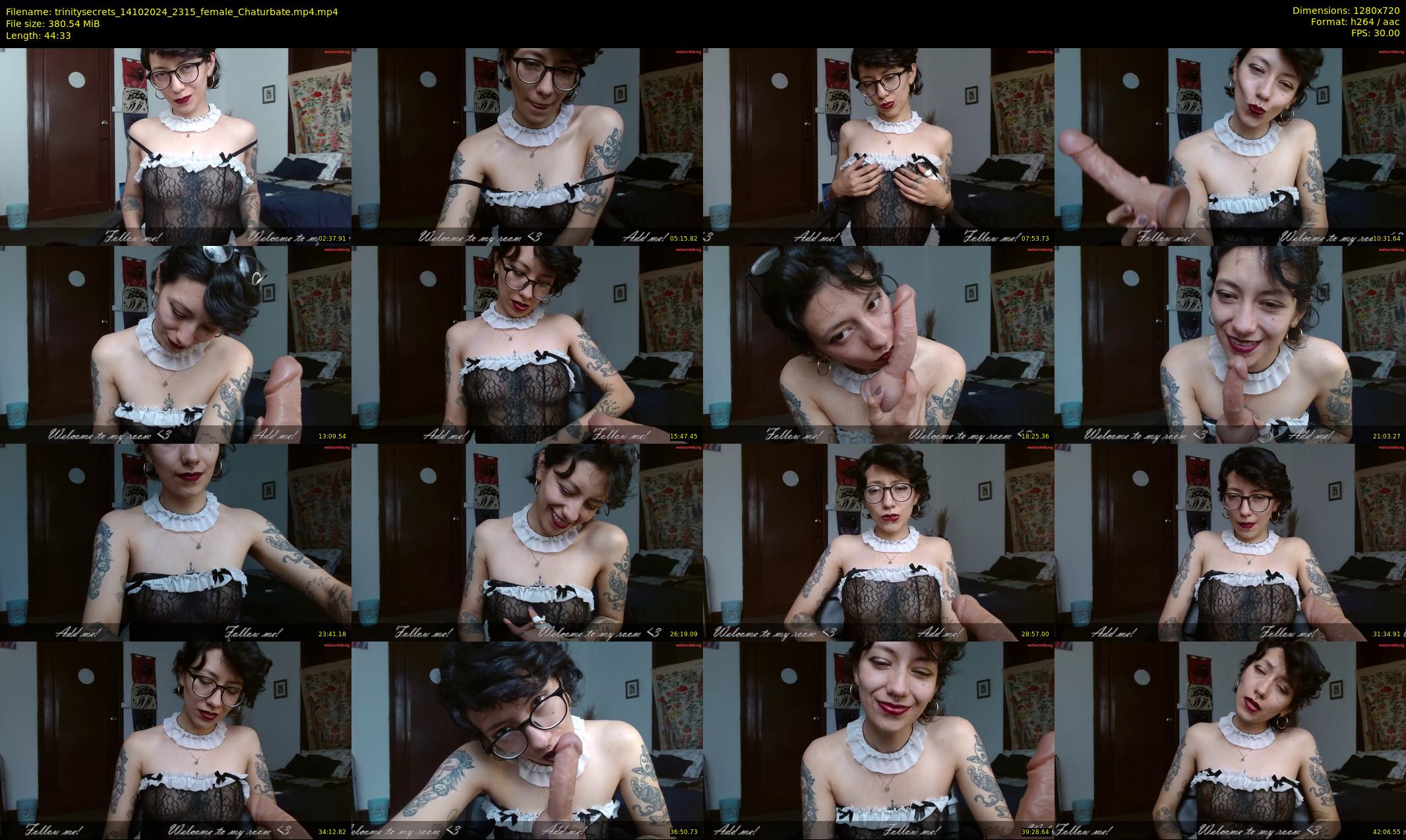 trinitysecrets — 45 minute Chaturbate female cam show recording, 720p, Oct 14, 2024