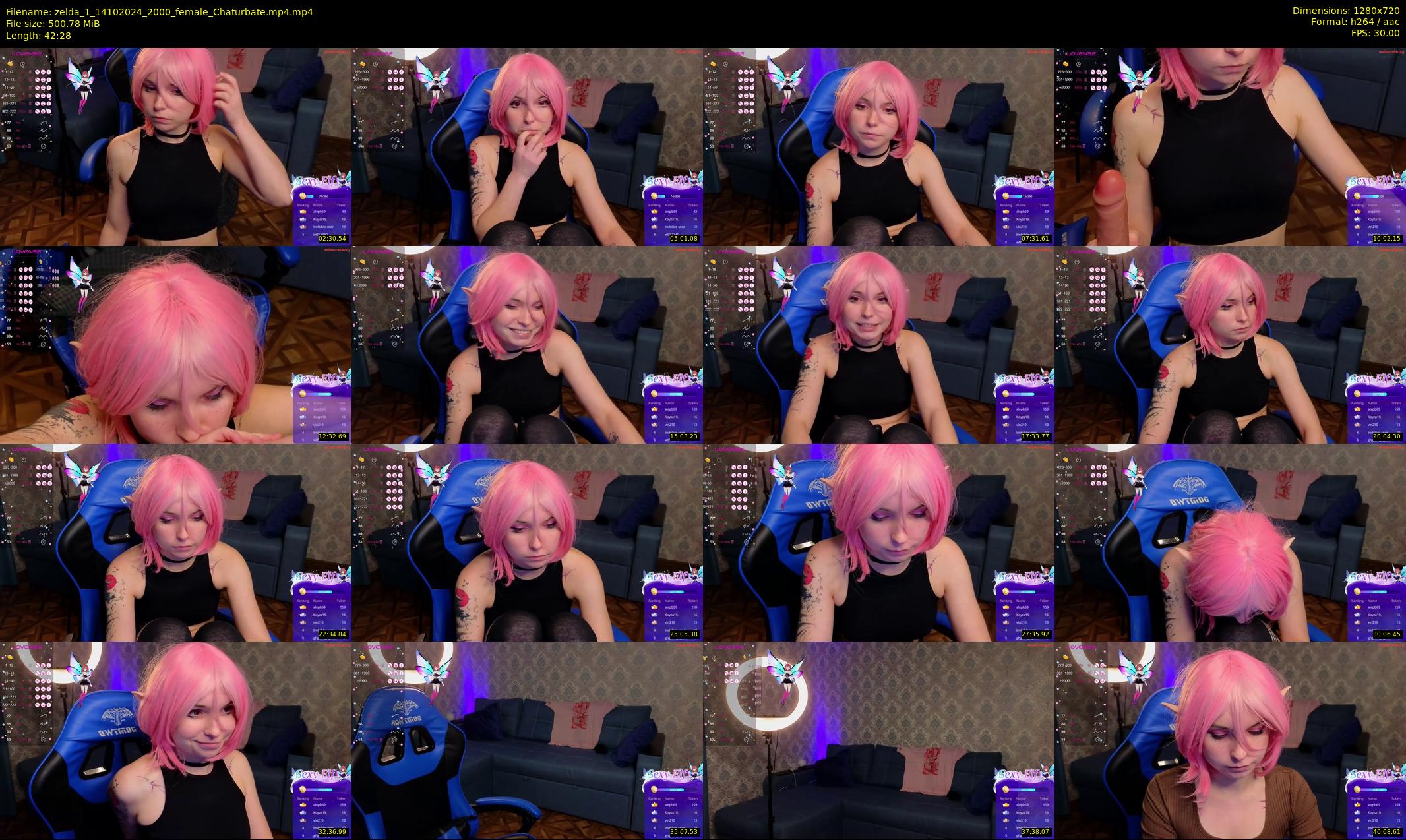 zelda_1 — 43 minute Chaturbate female cam show recording, 720p, Oct 14, 2024