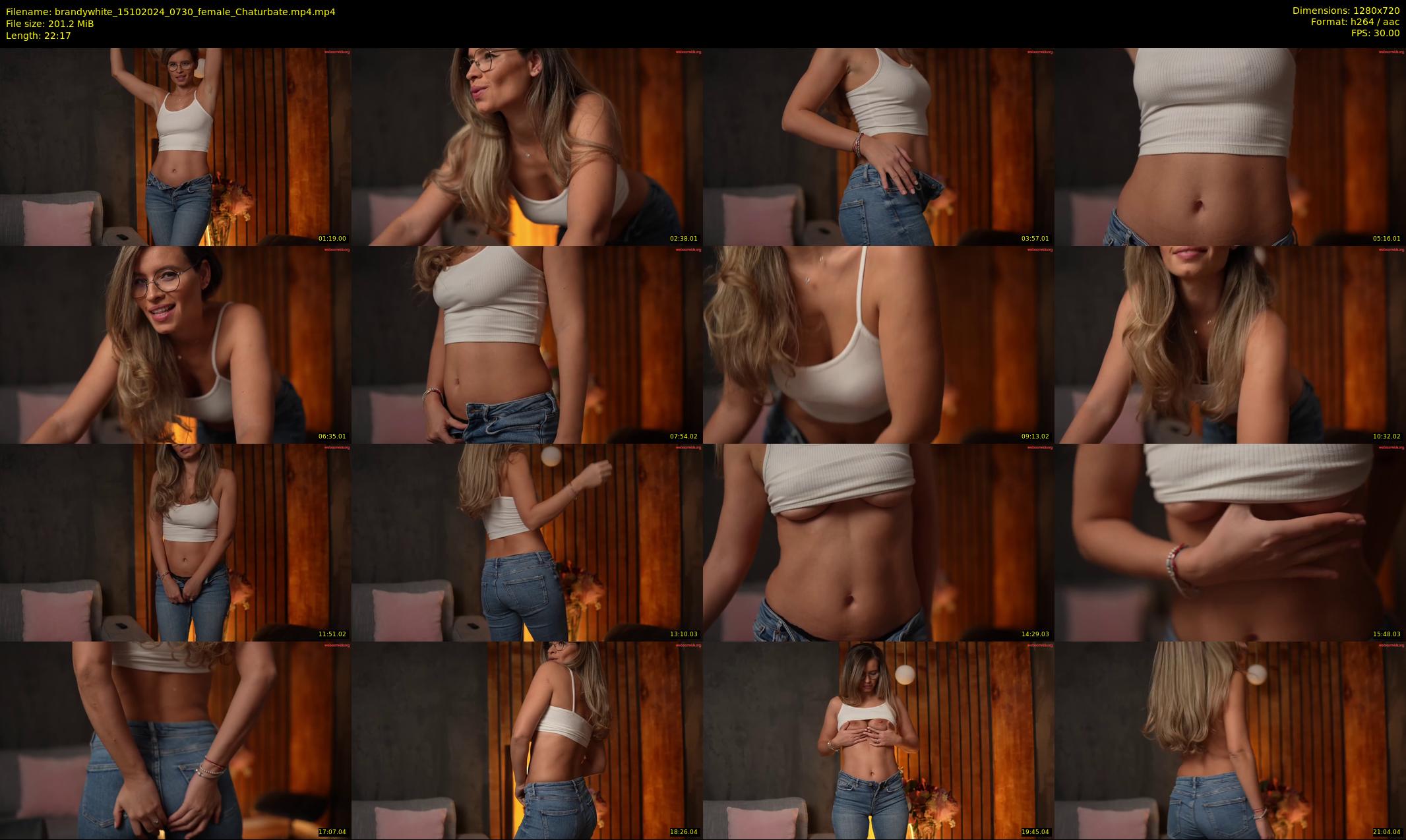 brandywhite — 23 minute Chaturbate female cam show recording, 720p, Oct 15, 2024