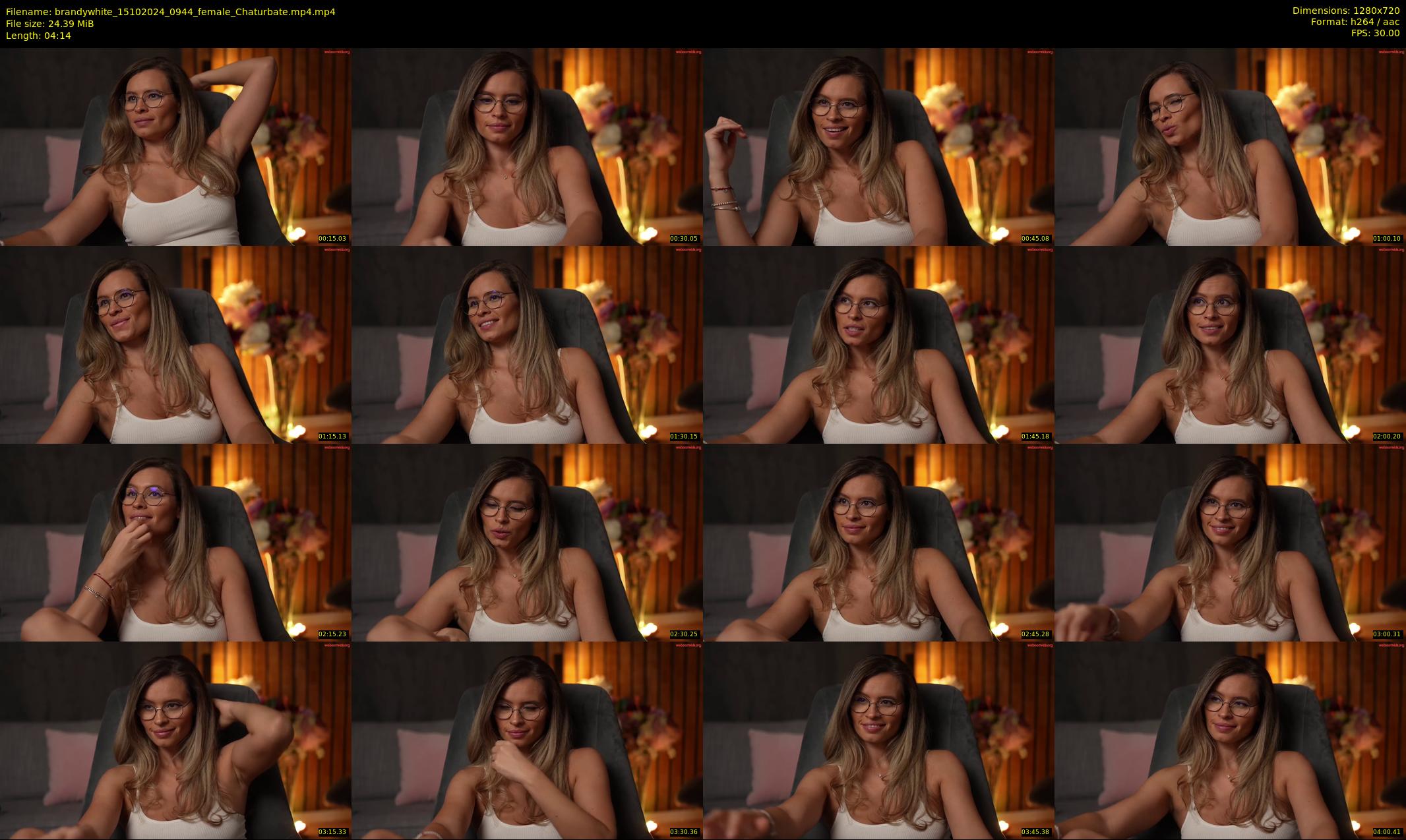 brandywhite — 5 minute Chaturbate female cam show recording, 720p, Oct 15, 2024