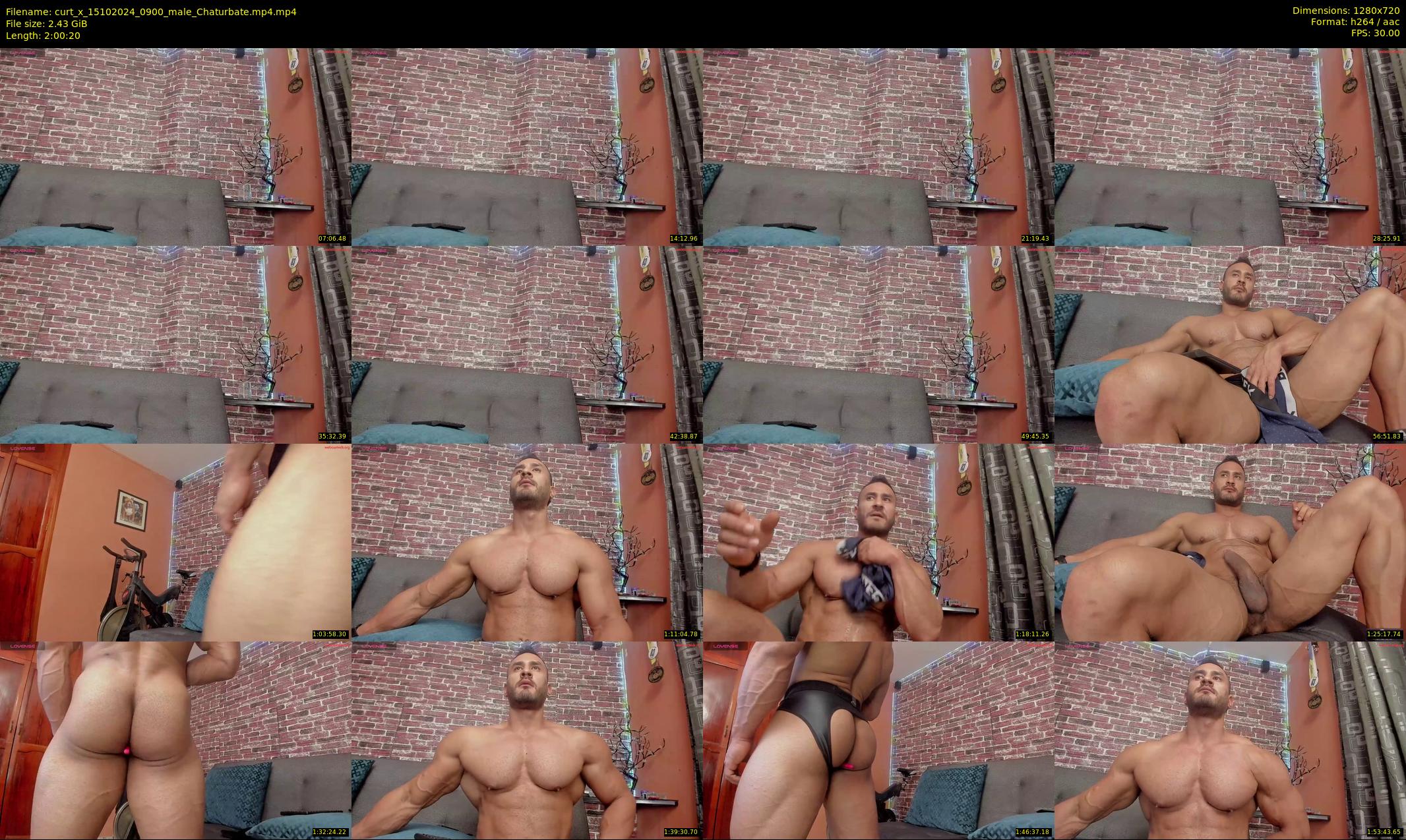 curt_x — 121 minute Chaturbate male cam show recording, 720p, Oct 15, 2024