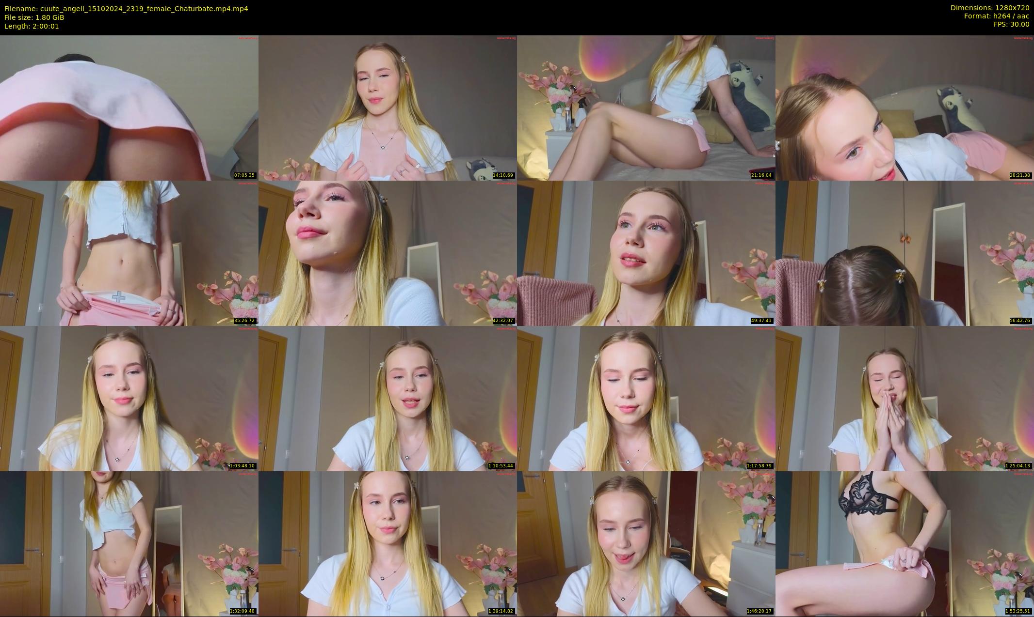 cuute_angell — 121 minute Chaturbate female cam show recording, 720p, Oct 15, 2024