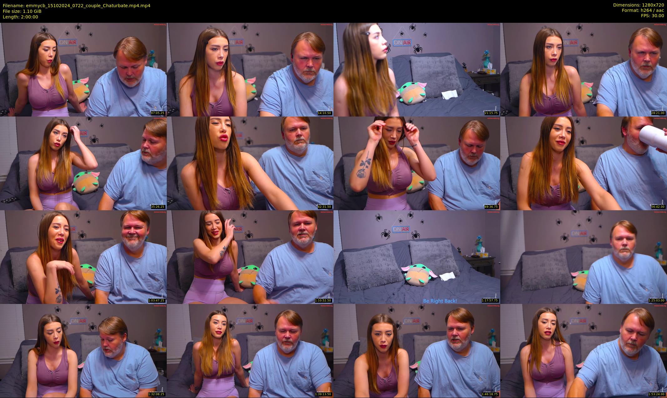 emmycb — 120 minute Chaturbate female cam show recording, 720p, Oct 15, 2024