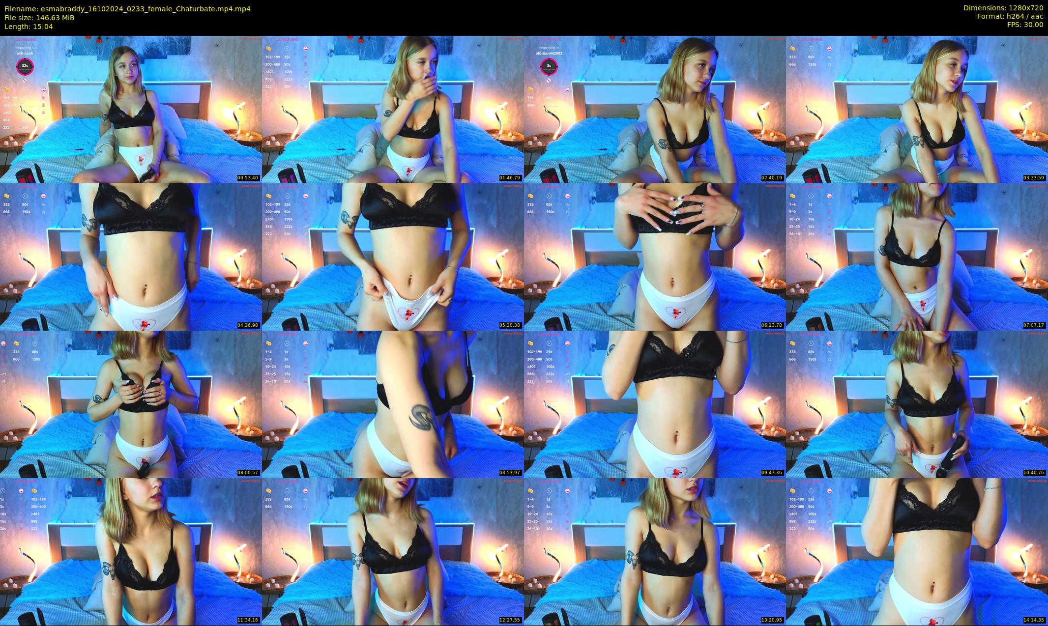 esmabraddy — 16 minute Chaturbate female cam show recording, 720p, Oct 16, 2024