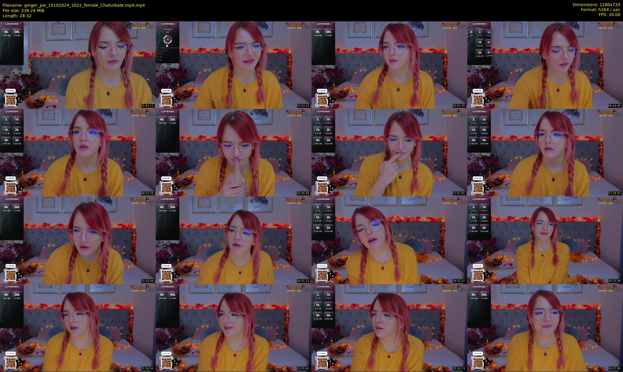 ginger_pie — 29 minute Chaturbate female cam show recording, 720p, Oct 15, 2024