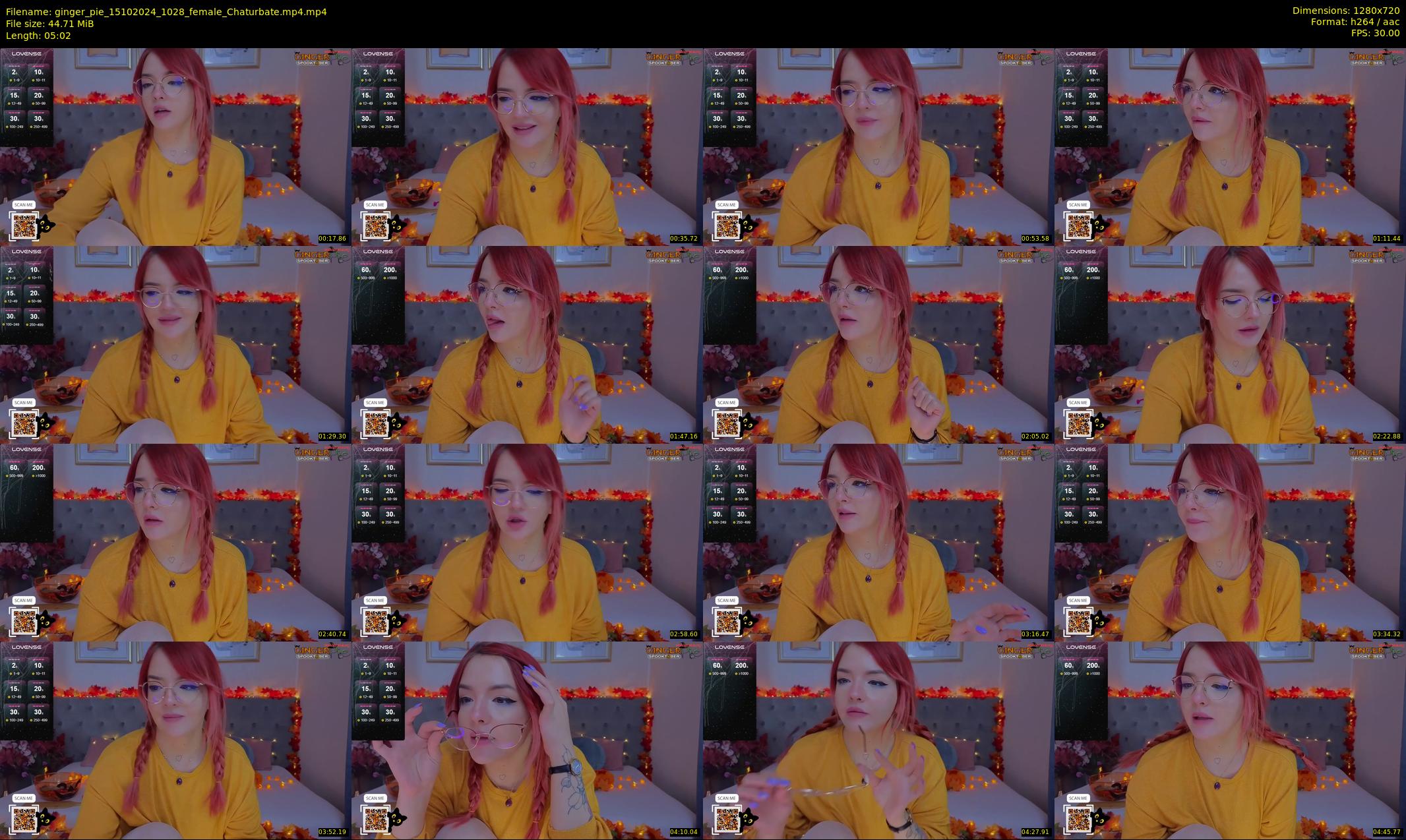 ginger_pie — 6 minute Chaturbate female cam show recording, 720p, Oct 15, 2024