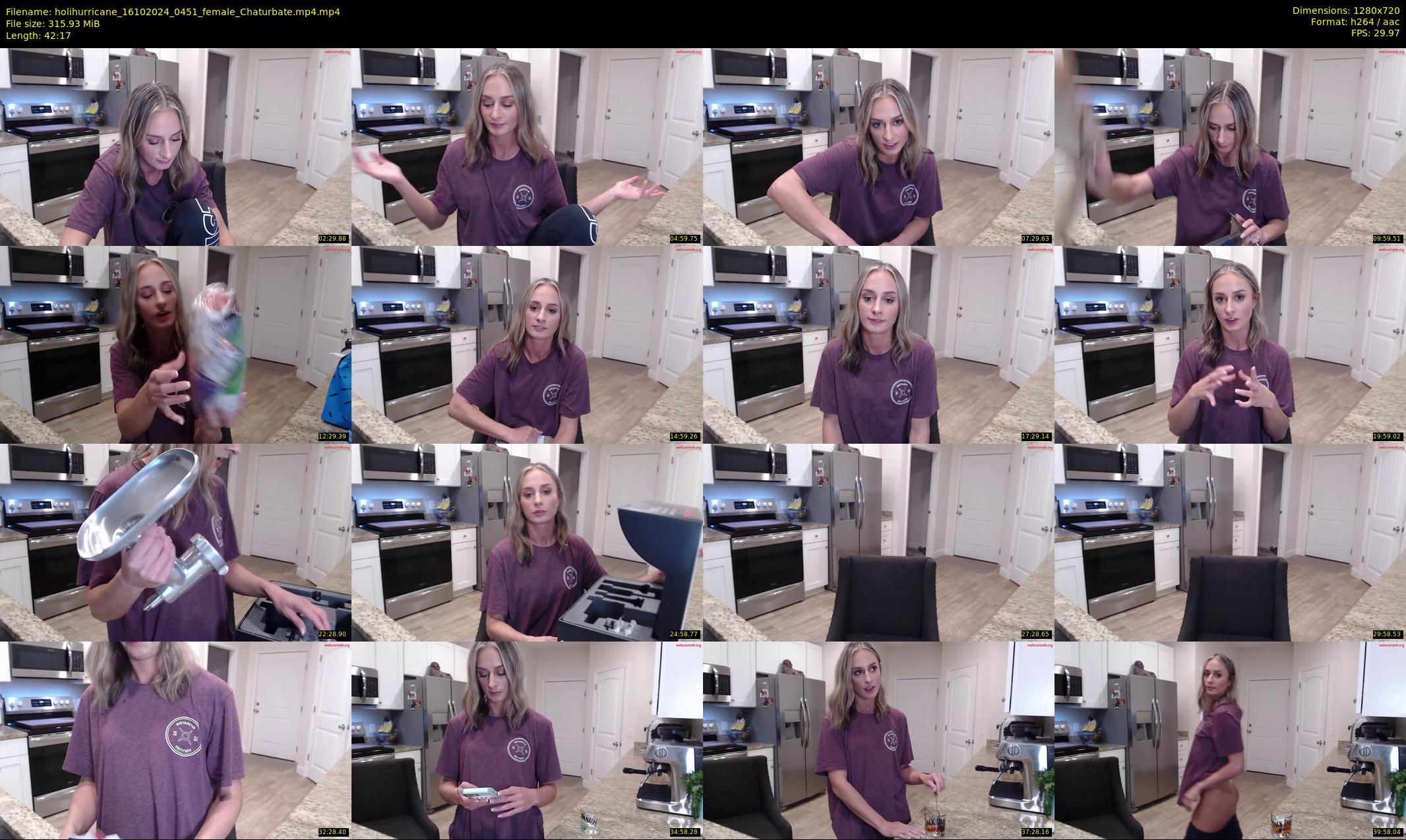 holihurricane — 43 minute Chaturbate female cam show recording, 720p, Oct 16, 2024