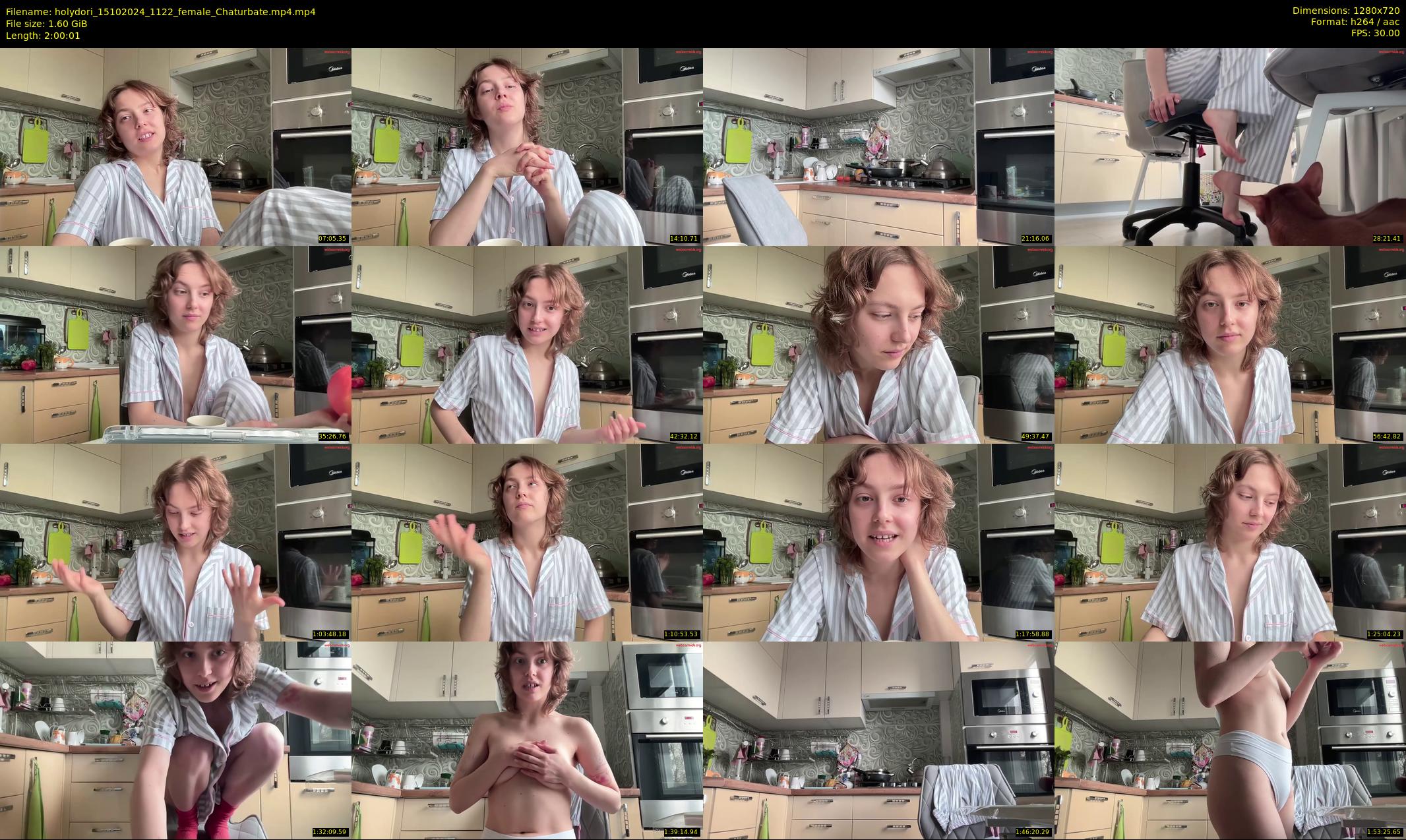 holydori — 121 minute Chaturbate female cam show recording, 720p, Oct 15, 2024