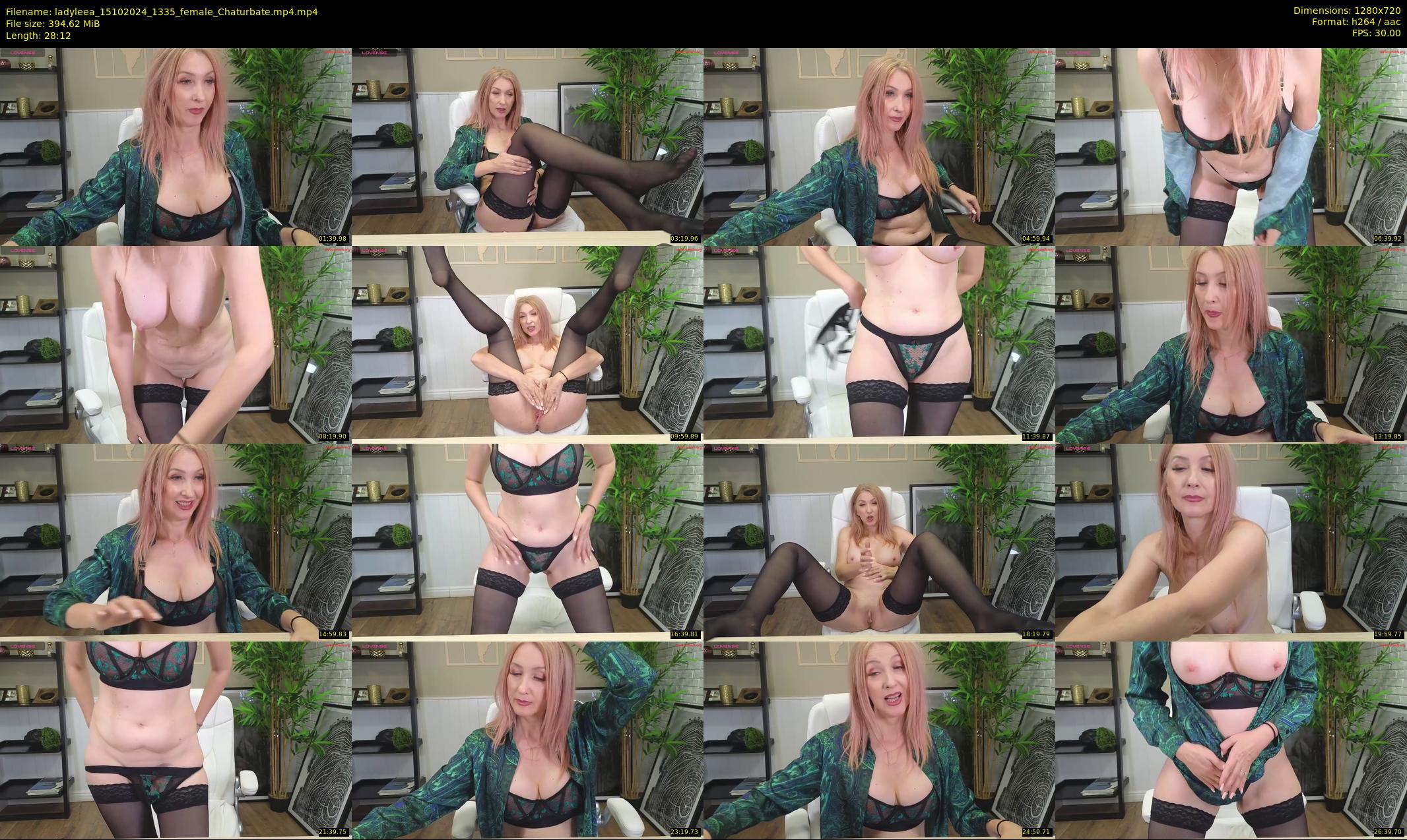 ladyleea — 29 minute Chaturbate female cam show recording, 720p, Oct 15, 2024