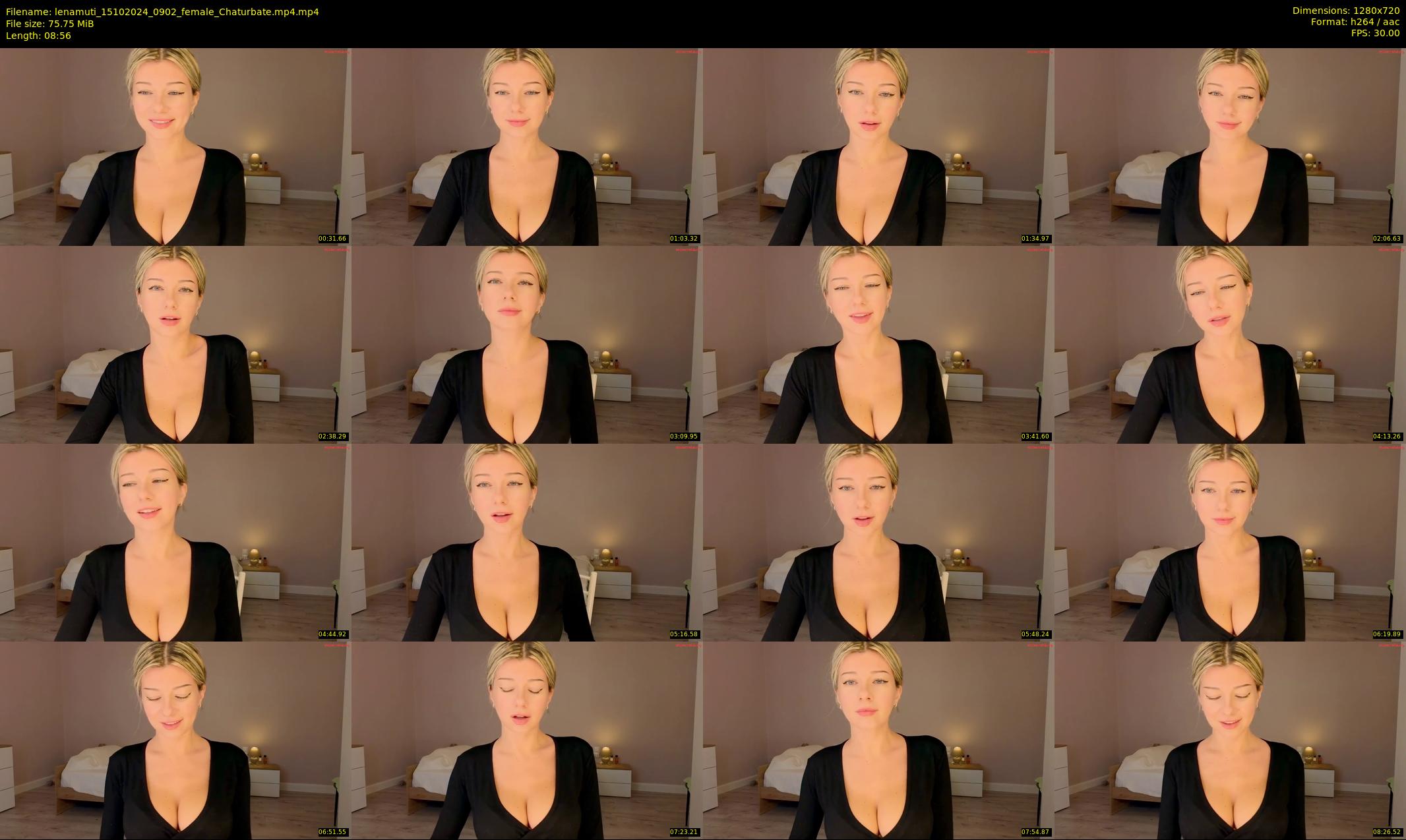 lenamuti — 9 minute Chaturbate female cam show recording, 720p, Oct 15, 2024
