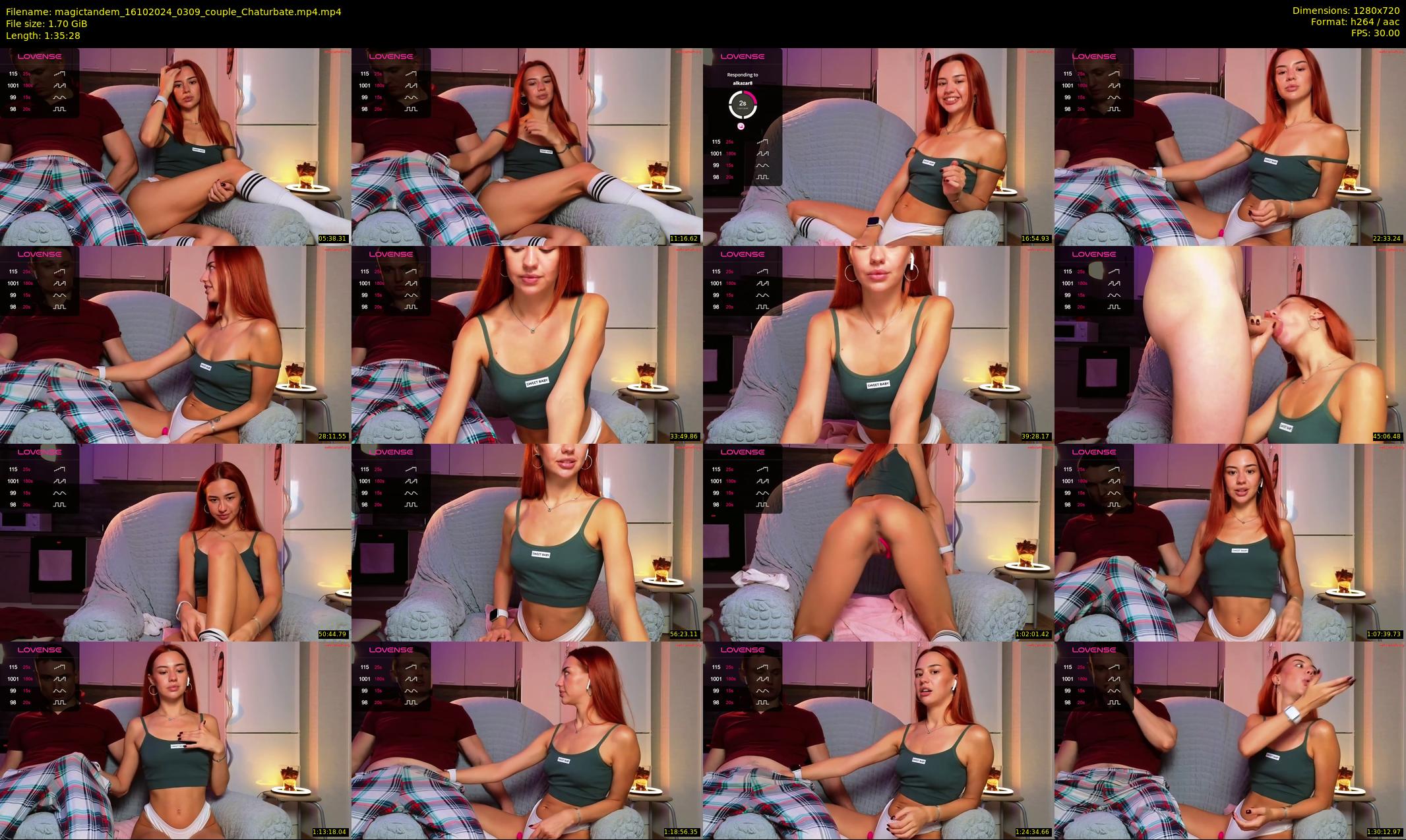 magictandem — 96 minute Chaturbate couple cam show recording, 720p, Oct 16, 2024