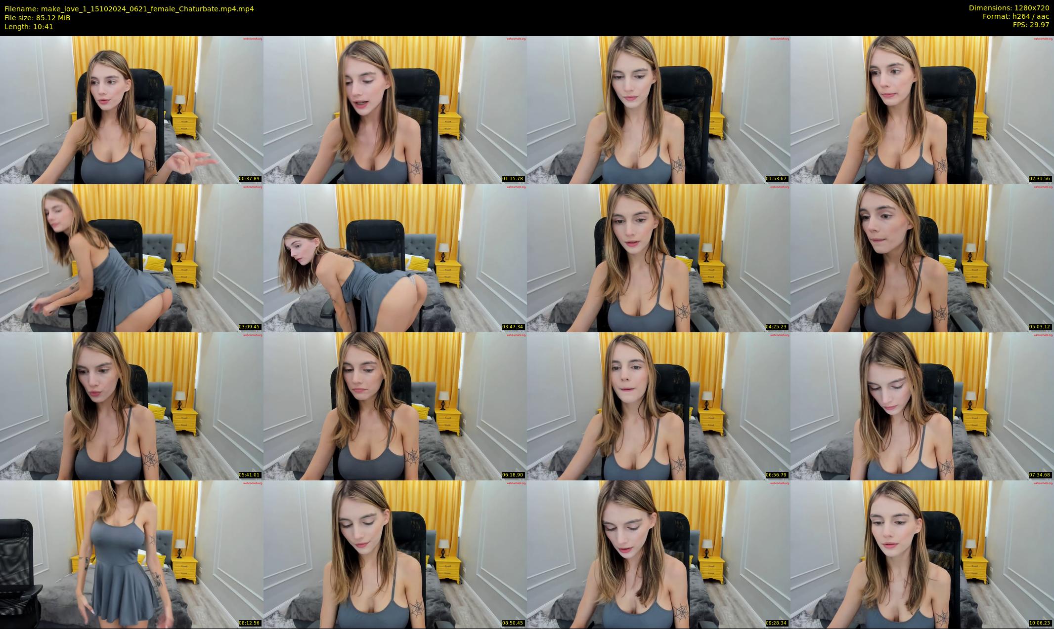 make_love_1 — 11 minute Chaturbate female cam show recording, 720p, Oct 15, 2024