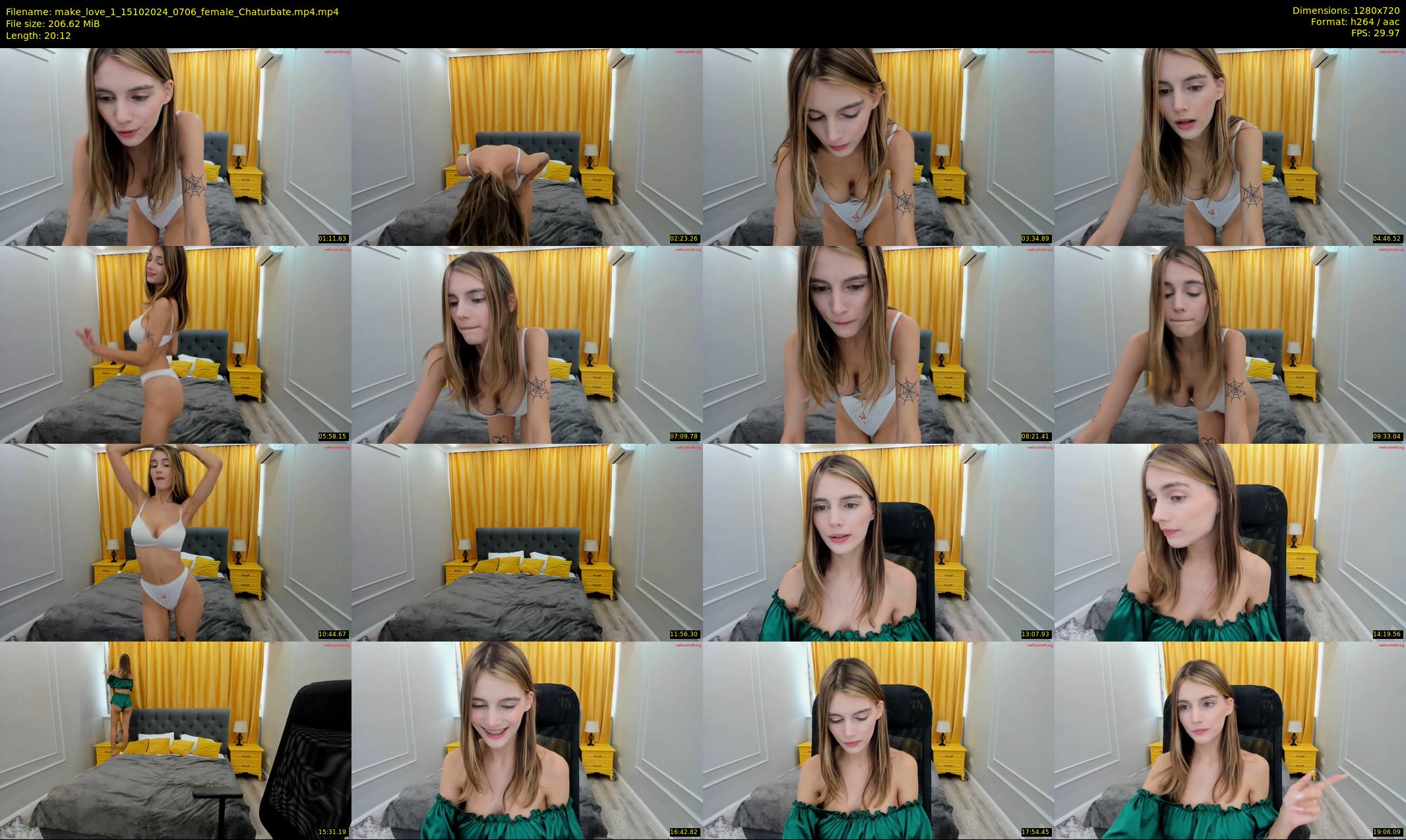 make_love_1 — 21 minute Chaturbate female cam show recording, 720p, Oct 15, 2024