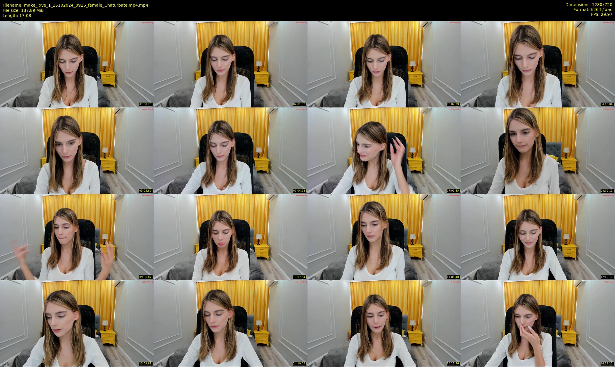 make_love_1 — 18 minute Chaturbate female cam show recording, 720p, Oct 15, 2024