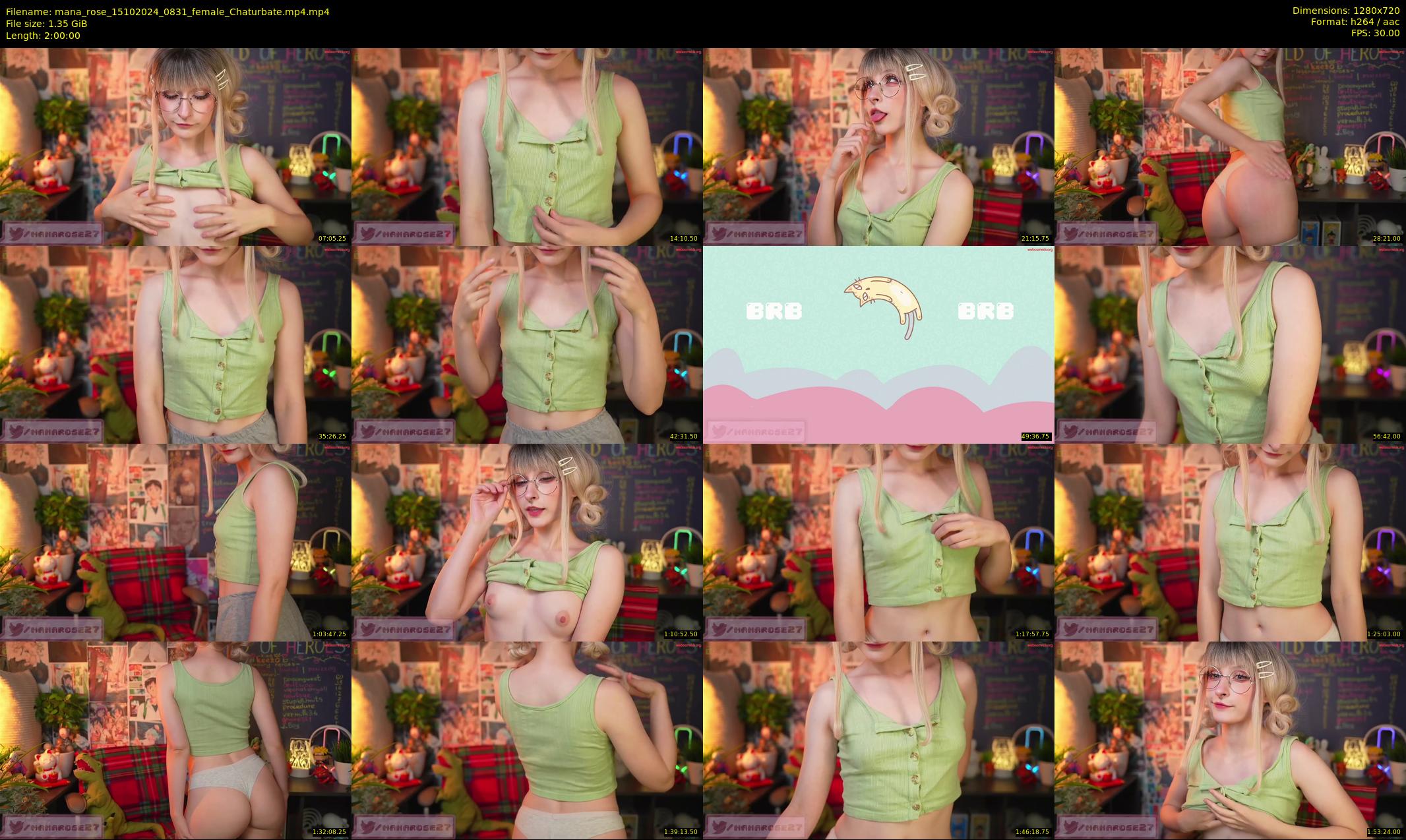 mana_rose — 120 minute Chaturbate female cam show recording, 720p, Oct 15, 2024