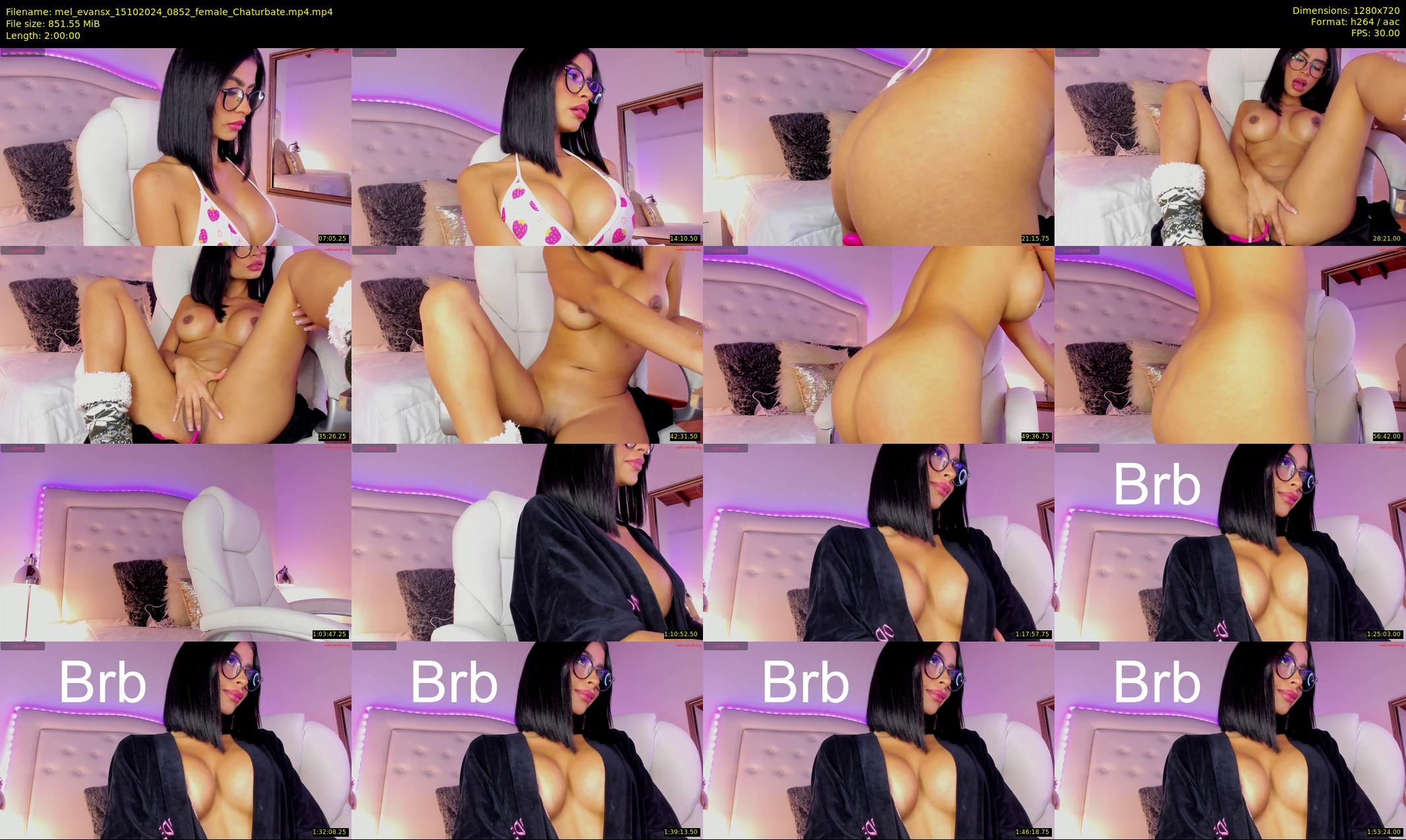 mel_evansx — 120 minute Chaturbate female cam show recording, 720p, Oct 15, 2024